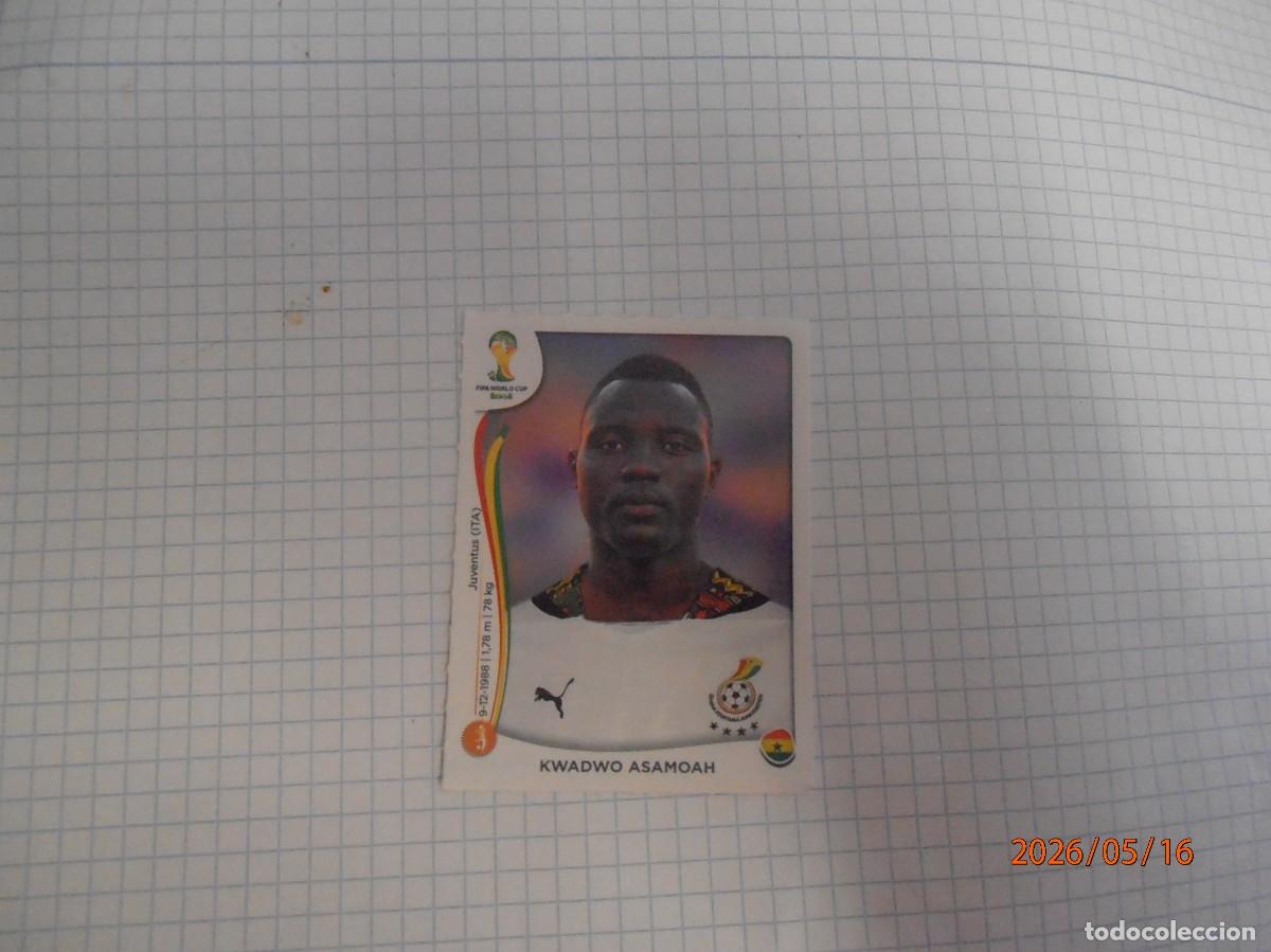 Cromos de F&uacute;tbol: Kwadwo Asamoah - 536- Brasil 2014