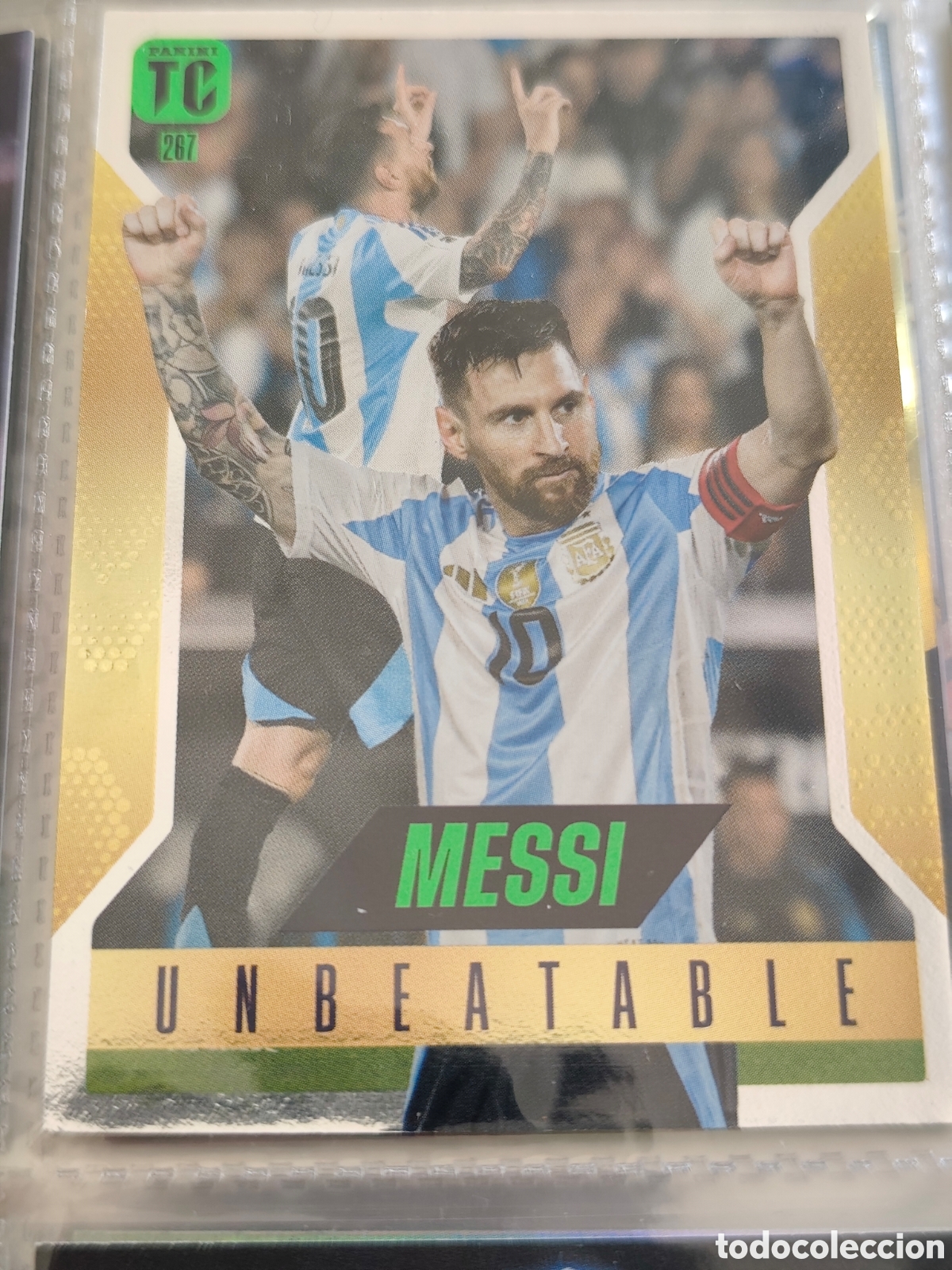 Cromos de F&uacute;tbol: Messi unbeatable top class Panini