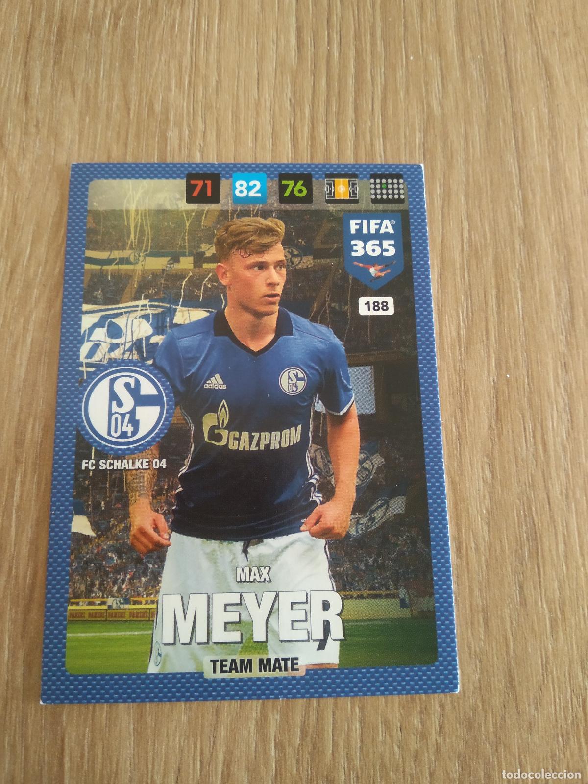 Figurine di Calcio: 188 MAX MEYER SCHALKE 04 CROMO FUTBOL PANINI ADRENALYN 16-17 FIFA 365 2016-2017