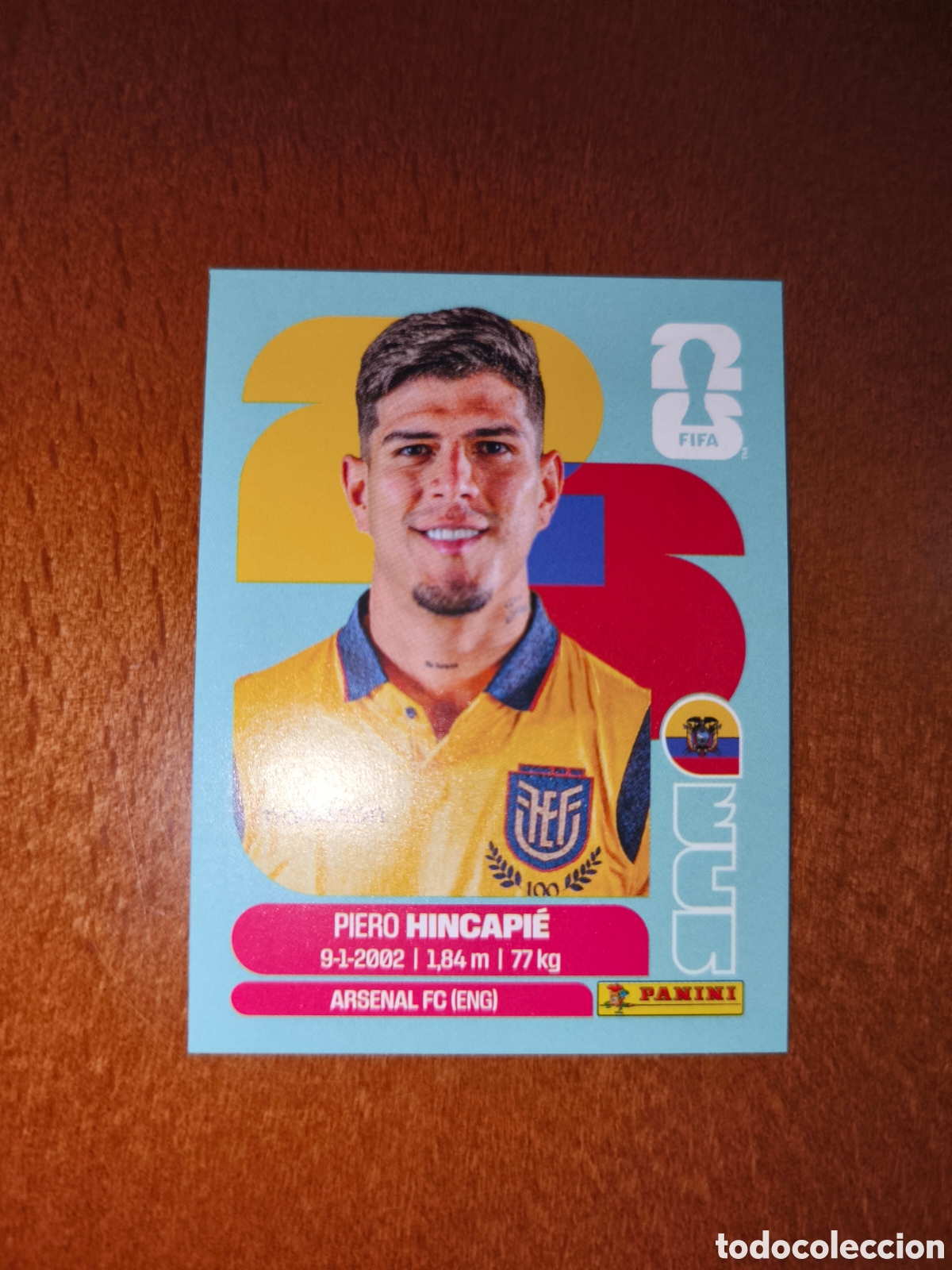 Cromos de F&uacute;tbol: ECU4 Piero Hincapi&eacute; ECU 4 Fifa World Cup 2026 Ecuador