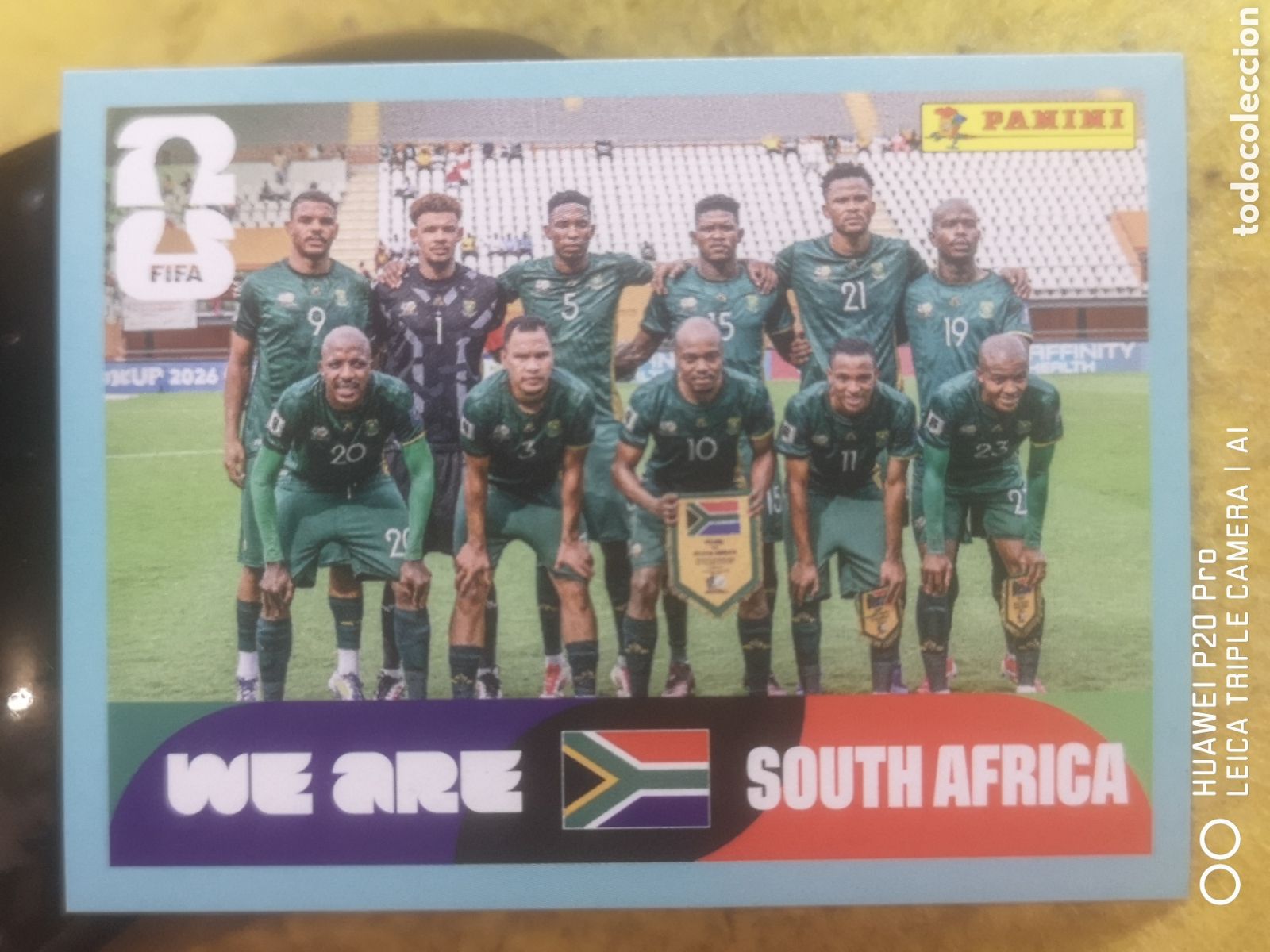 Cromos de F&uacute;tbol: FIFA WORLD CUP MUNDIAL 2026 ALINEACI&Oacute;N SUDAFRICA - RSA 13