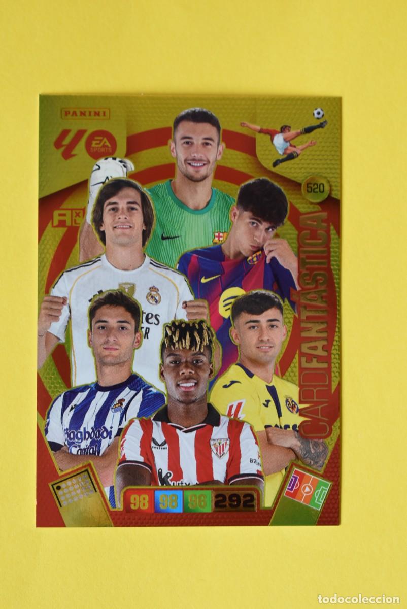 Cromos de F&uacute;tbol: Cromo Adrenalyn XL 2025 2026. 25 26. Card Fant&aacute;stica. N. &ordm; 520. C&oacute;digo sin activar. Panini