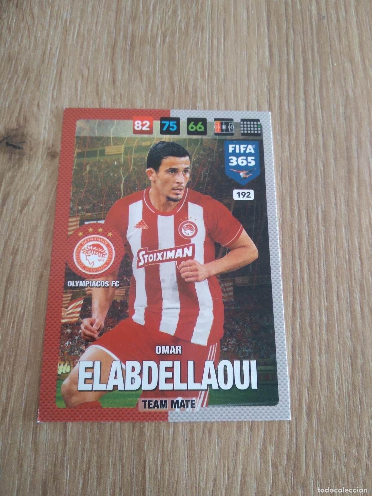 Cromos de F&uacute;tbol: 192 ELABDELLAOUI OLYMPIACOS CROMO FUTBOL PANINI ADRENALYN 16-17 FIFA 365 2016-2017