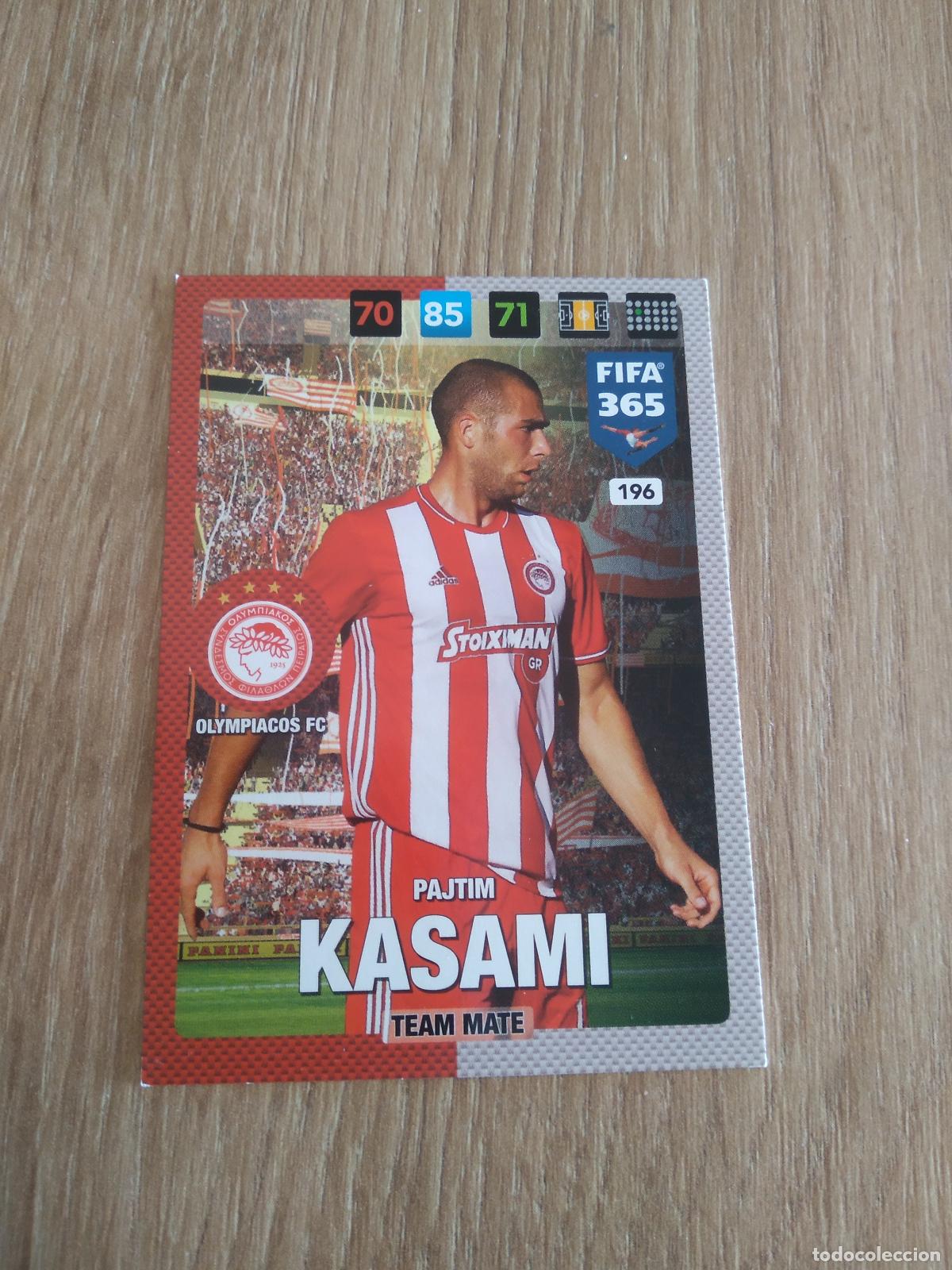 Football Stickers: 196 PAJTIM KASAMI OLYMPIACOS CROMO FUTBOL PANINI ADRENALYN 16-17 FIFA 365 2016-2017