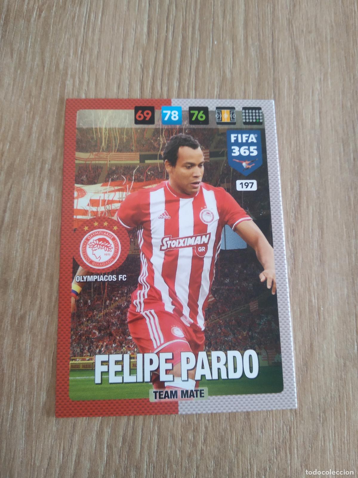 Football Stickers: 197 FELIPE PARDO OLYMPIACOS CROMO FUTBOL PANINI ADRENALYN 16-17 FIFA 365 2016-2017