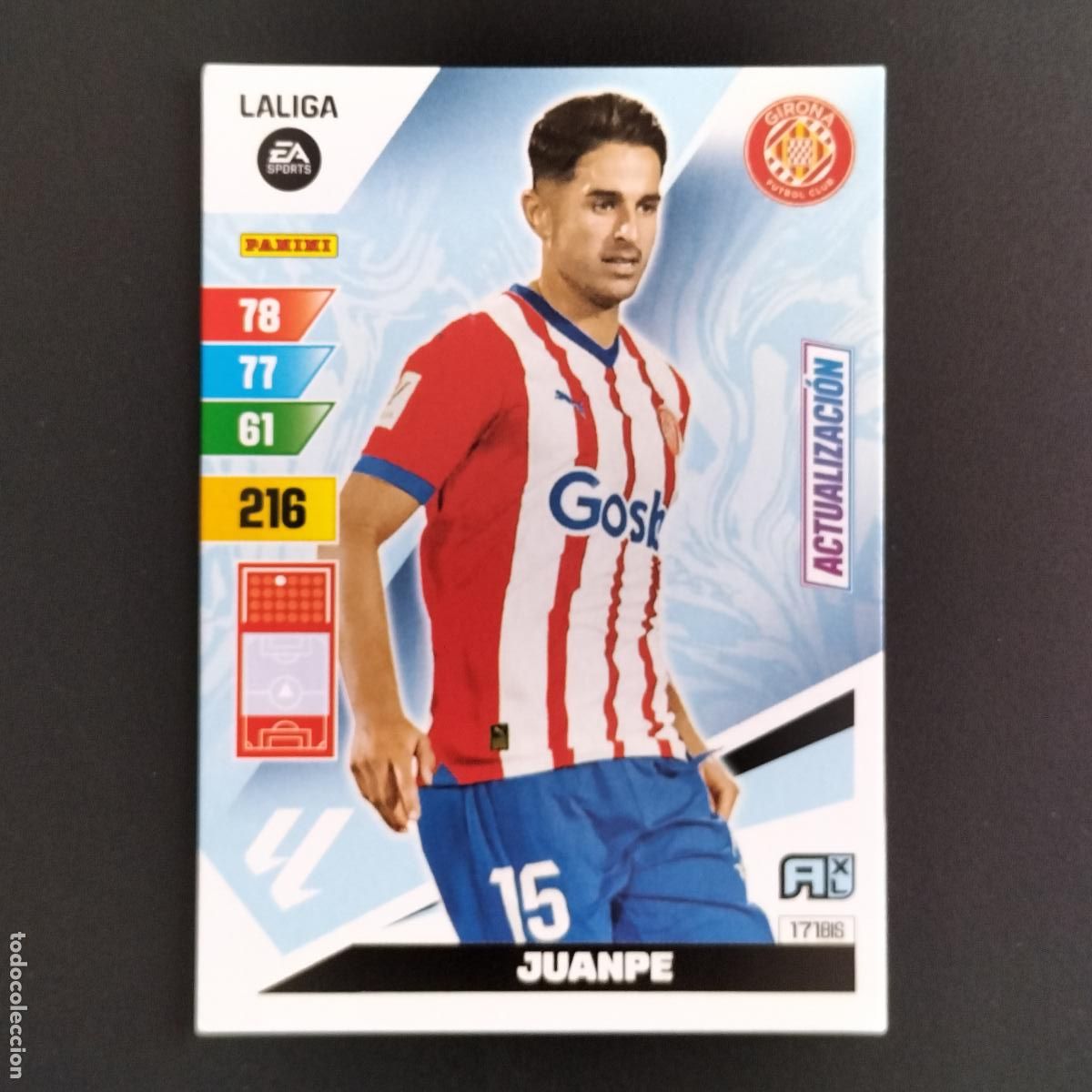Football Stickers: 171 BIS JUANPE ACTUALIZACION GIRONA CROMOS ADRENALYN XL LALIGA CARD 2023 2024 23 24 PANINI