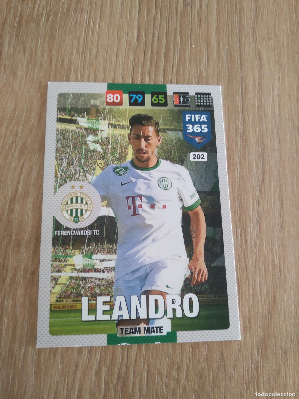 Cromos de F&uacute;tbol: 202 LEANDRO FERENCVAROSI CROMO FUTBOL PANINI ADRENALYN 16-17 FIFA 365 2016-2017