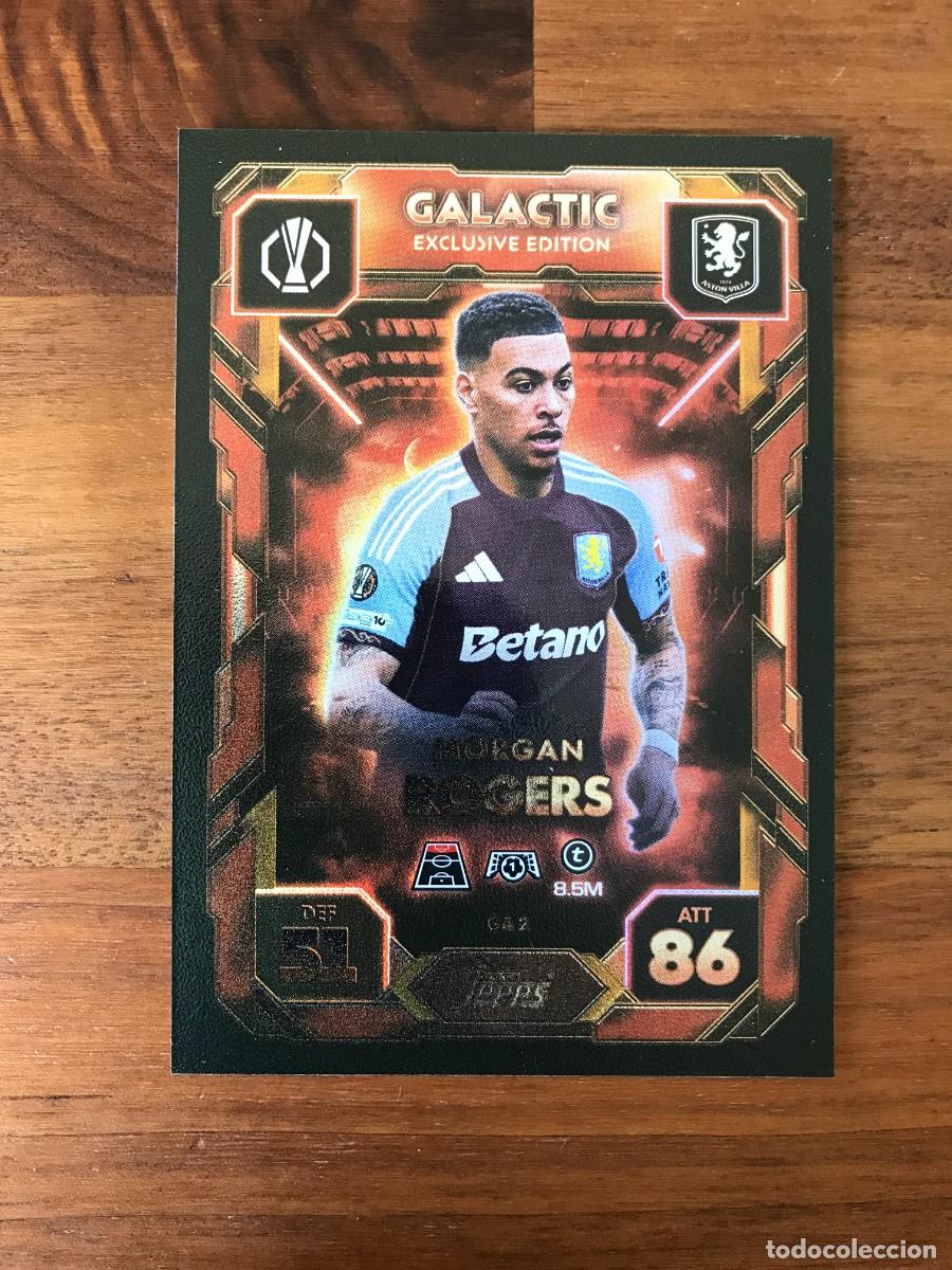 Cromos de F&uacute;tbol: MORGAN ROGERS - ASTON VILLA - GALACTIC EXCLUSIVE EDITION - TOPPS MATCH ATTAX - 2025 2026 25 26