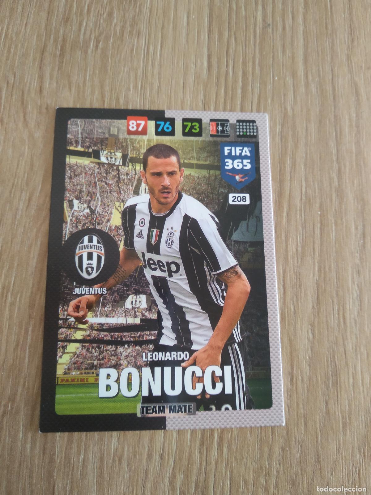 Cromos de F&uacute;tbol: 208 BONUCCI JUVENTUS CROMO FUTBOL PANINI ADRENALYN 16-17 FIFA 365 2016-2017
