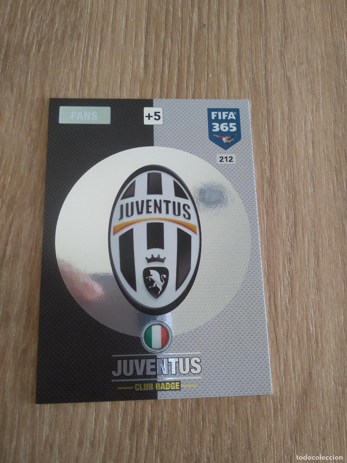 Cromos de F&uacute;tbol: 212 ESCUDO JUVENTUS CROMO FUTBOL PANINI ADRENALYN 16-17 FIFA 365 2016-2017