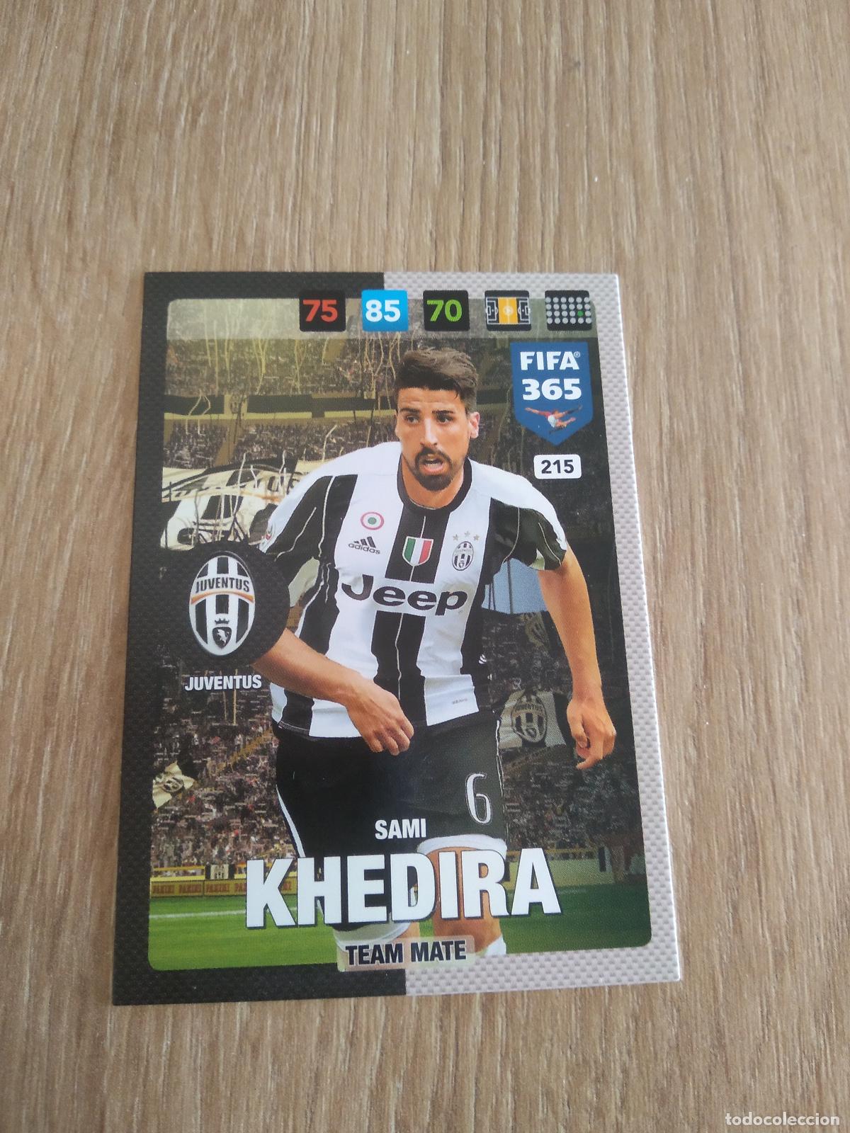 Cromos de F&uacute;tbol: 215 SAMI KHEDIRA JUVENTUS CROMO FUTBOL PANINI ADRENALYN 16-17 FIFA 365 2016-2017