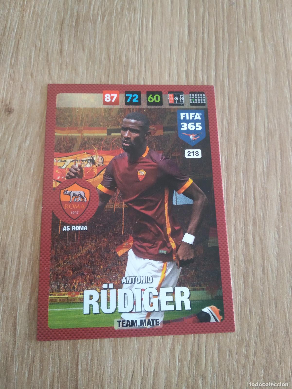 Cromos de F&uacute;tbol: 218 RUDIGER ROMA CROMO FUTBOL PANINI ADRENALYN 16-17 FIFA 365 2016-2017