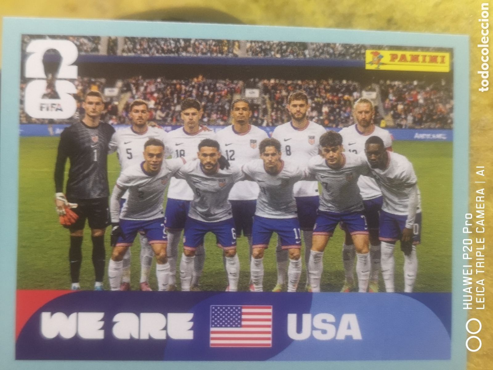 Cromos de F&uacute;tbol: FIFA WORLD CUP MUNDIAL 2026 ALINEACI&Oacute;N ESTADOS UNIDOS - USA 13