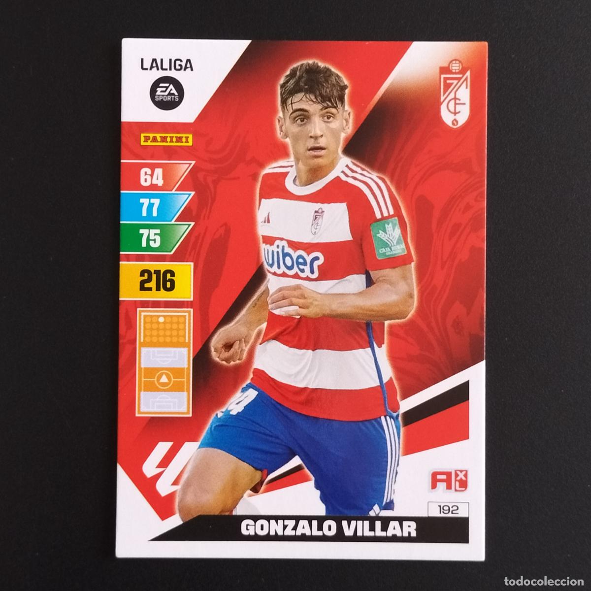 Cromos de F&uacute;tbol: 192 GONZALO VILLAR GRANADA CROMOS ADRENALYN XL LALIGA CARD 2023 2024 23 24 PANINI