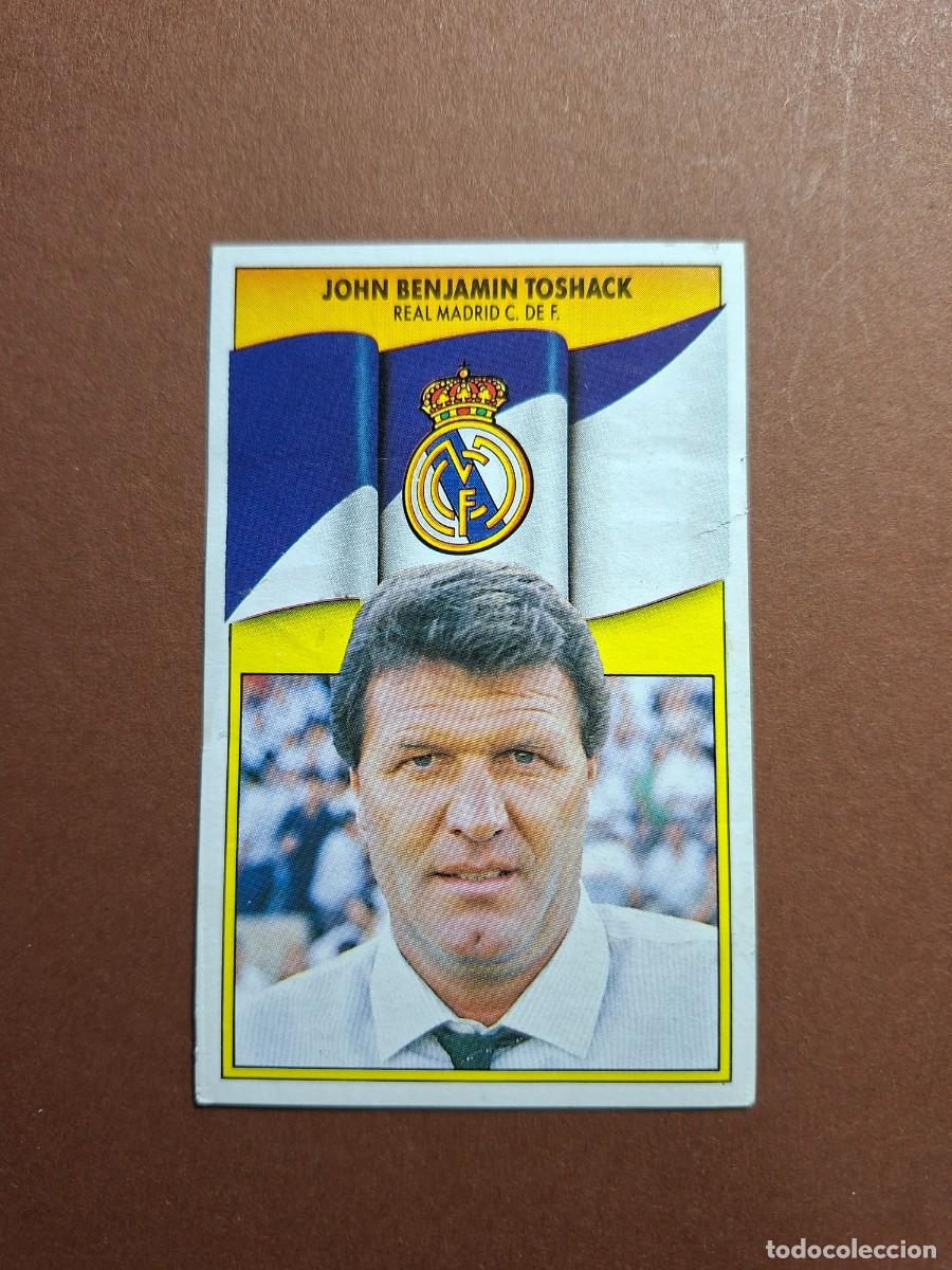 Cromos de F&uacute;tbol: JOHN BENJAMIN TOSHACK REAL MADRID LIGA ESTE 1990 1991 90 91