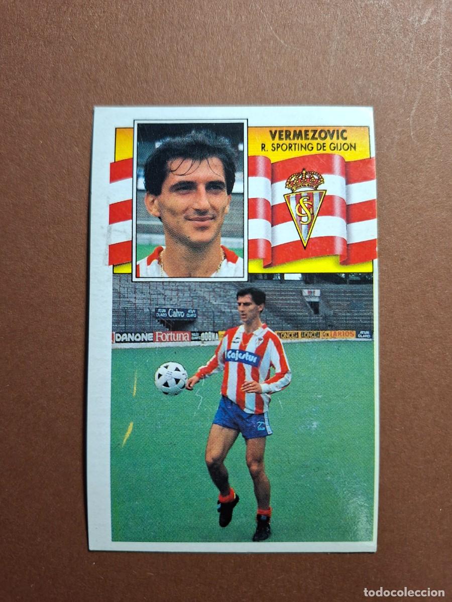 Cromos de F&uacute;tbol: VERMEZOVIC BAJA SPORTING DE GIJON LIGA ESTE 1990 1991 90 91