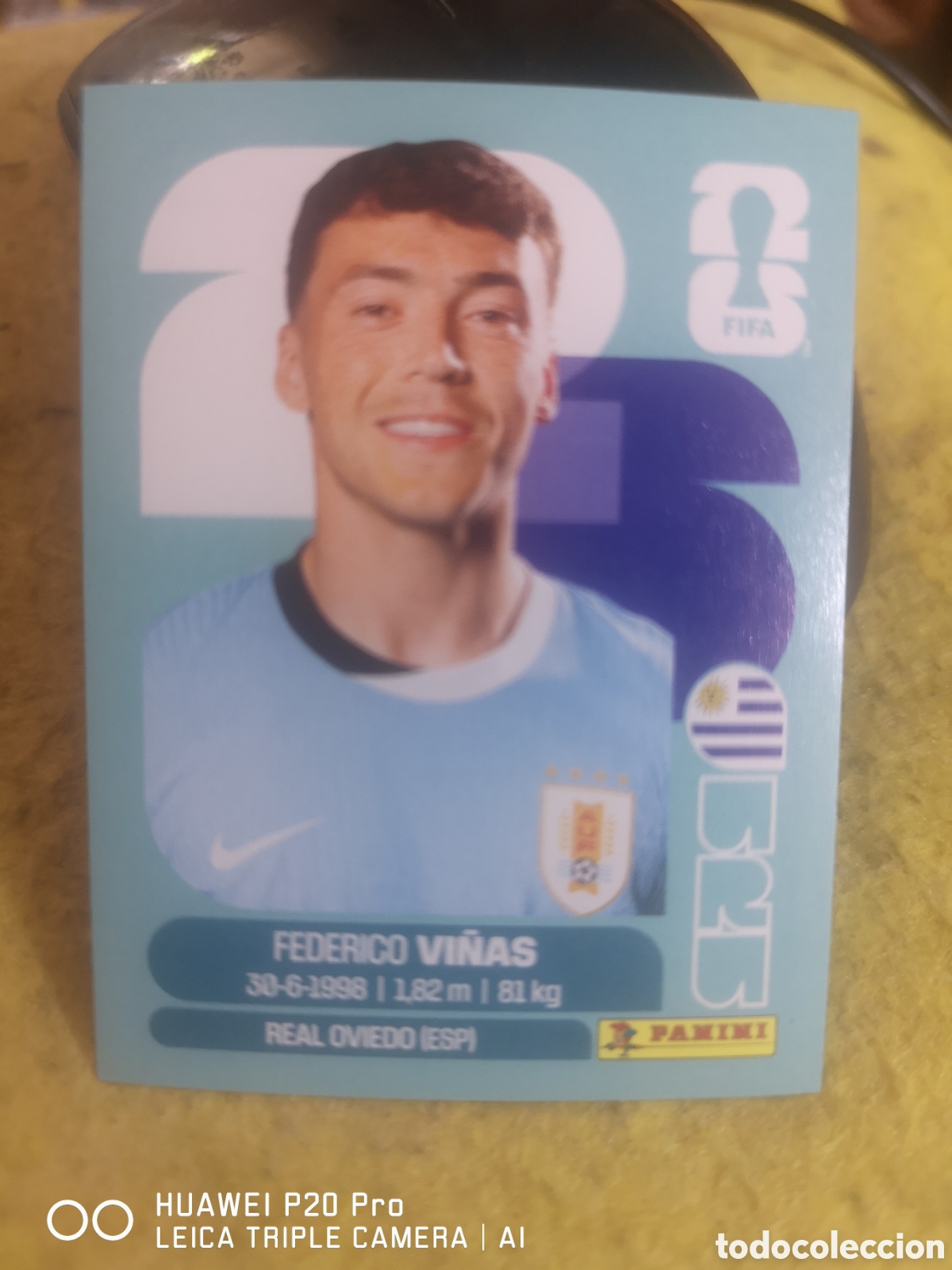 Cromos de F&uacute;tbol: FIFA WORLD CUP MUNDIAL 2026 FEDERICO VI&Ntilde;AS - URU 18