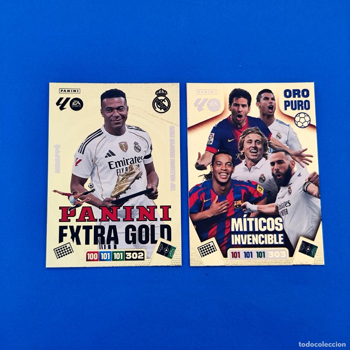 Cromos de F&uacute;tbol: Adrenalyn 2025 2026 / 25 26 Mbapp&eacute; Panini Extra Gold - M&iacute;ticos Invencible Oro puro