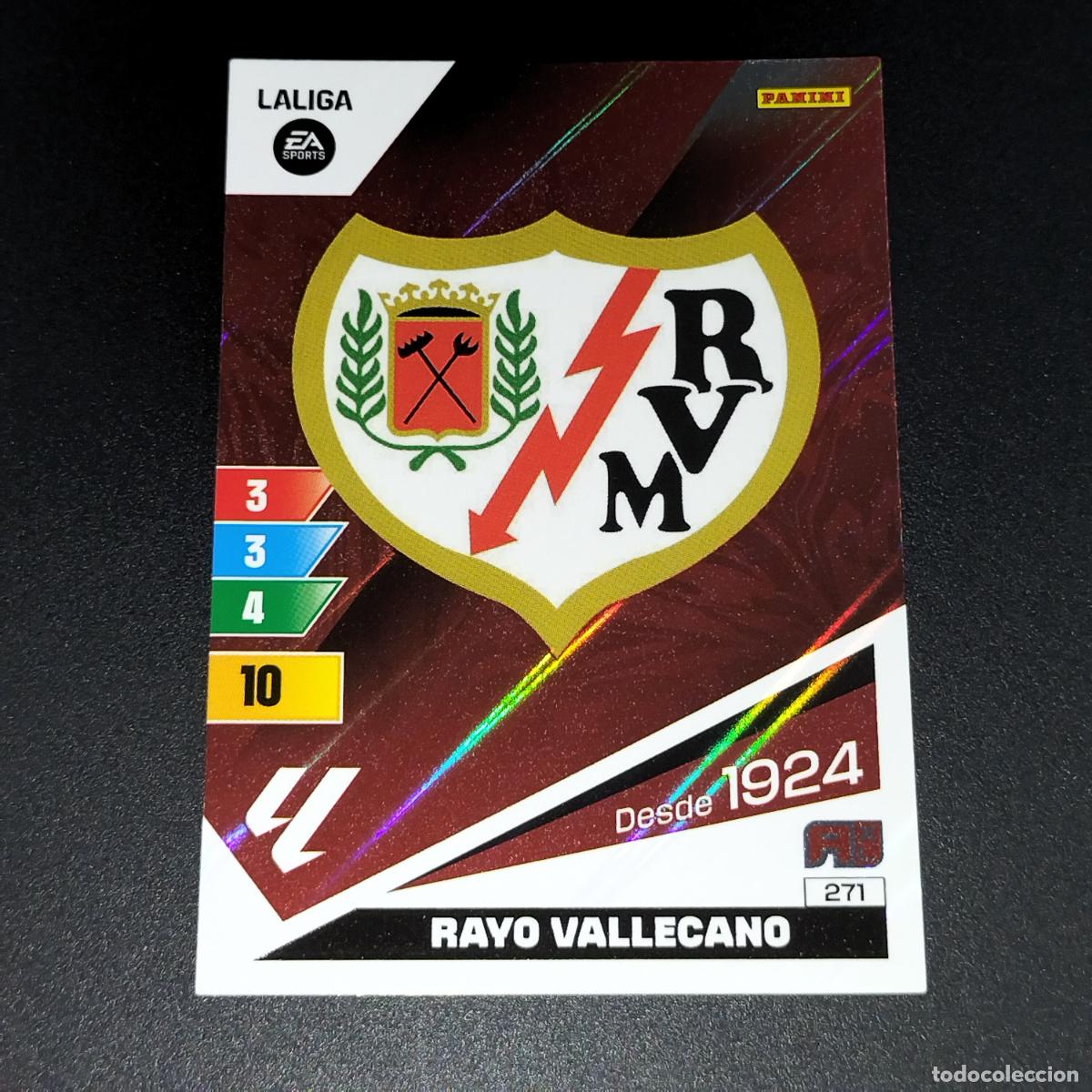 Cromos de F&uacute;tbol: 271 ESCUDO LOGO RAYO VALLECANO ADRENALYN XL LALIGA CARD 2023 2024 23 24 PANINI