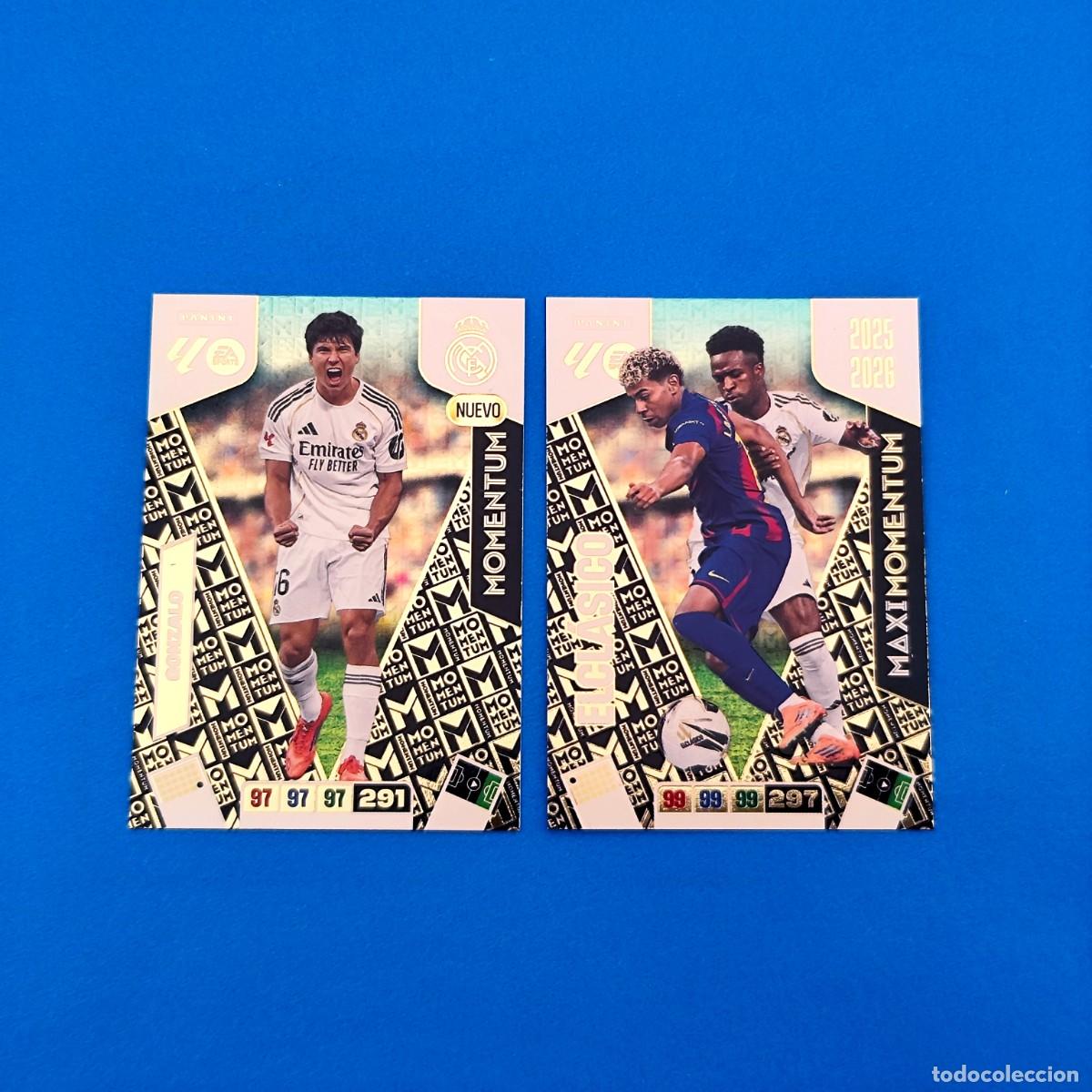 Cromos de F&uacute;tbol: Adrenalyn 2025 2026 / 25 26 Momentum Gonzalo Real Madrid Maxi Momentum El Cl&aacute;sico Yamal Vinicius