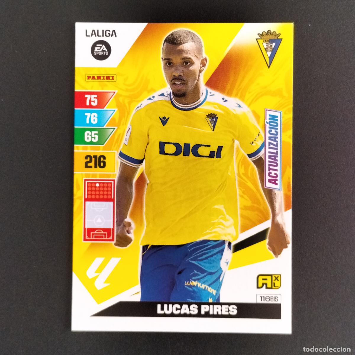 Cromos de F&uacute;tbol: 116 BIS LUCAS PIRES ACTUALIZACION CADIZ ADRENALYN XL LALIGA CARD 2023 2024 23 24 PANINI