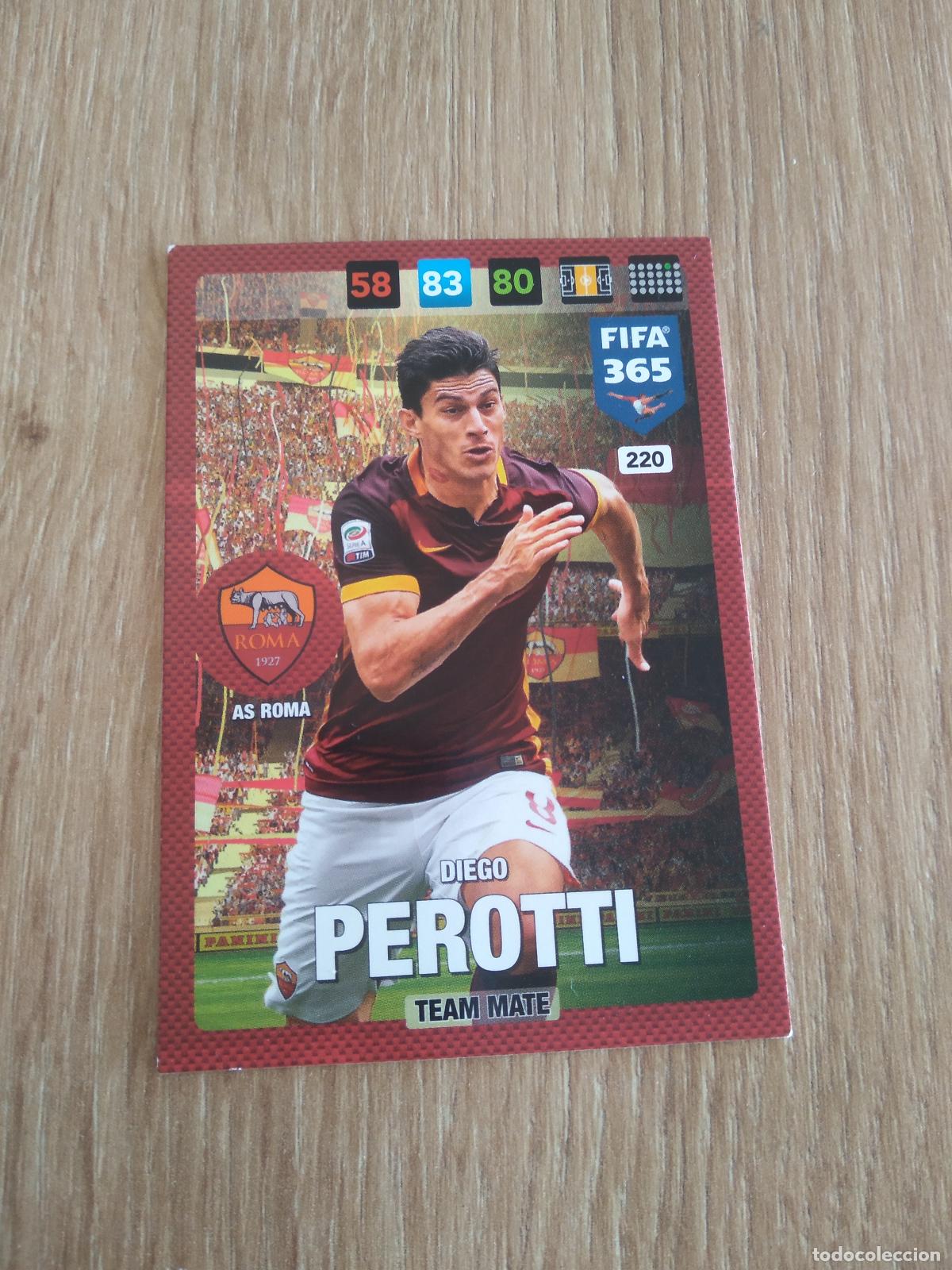 Cromos de F&uacute;tbol: 220 PEROTTI ROMA CROMO FUTBOL PANINI ADRENALYN 16-17 FIFA 365 2016-2017