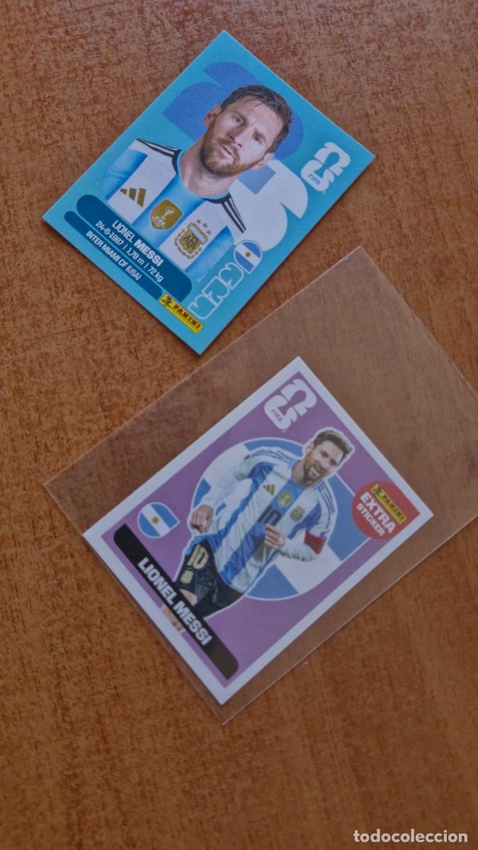 Cromos de F&uacute;tbol: MESSI ARGENTINA ARG EXTRA STICKER Y BASICA 17 MUNDIAL F&Uacute;TBOL 2026 FIFA WORLD CUP PANINI SIN PEGAR