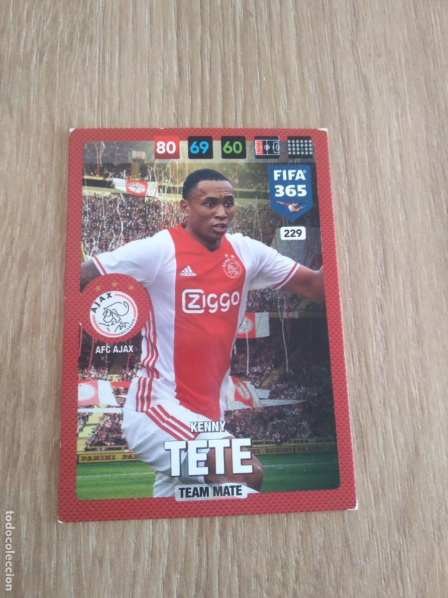 Cromos de F&uacute;tbol: 229 KENNY TETE AJAX CROMO FUTBOL PANINI ADRENALYN 16-17 FIFA 365 2016-2017