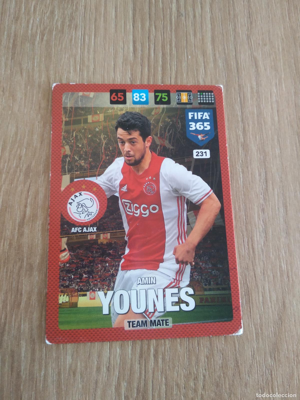 Cromos de F&uacute;tbol: 231 AMIN YOUNES AJAX CROMO FUTBOL PANINI ADRENALYN 16-17 FIFA 365 2016-2017