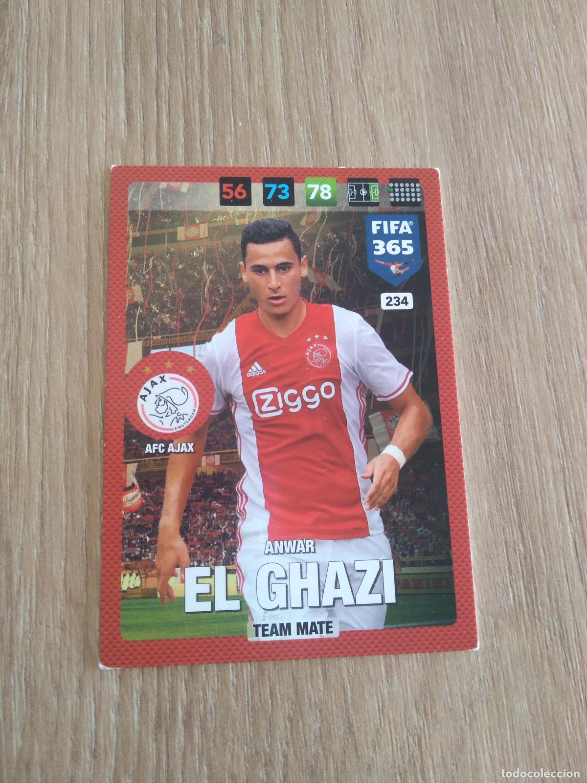 Cromos de F&uacute;tbol: 234 ANWAR EL GHAZI AJAX CROMO FUTBOL PANINI ADRENALYN 16-17 FIFA 365 2016-2017