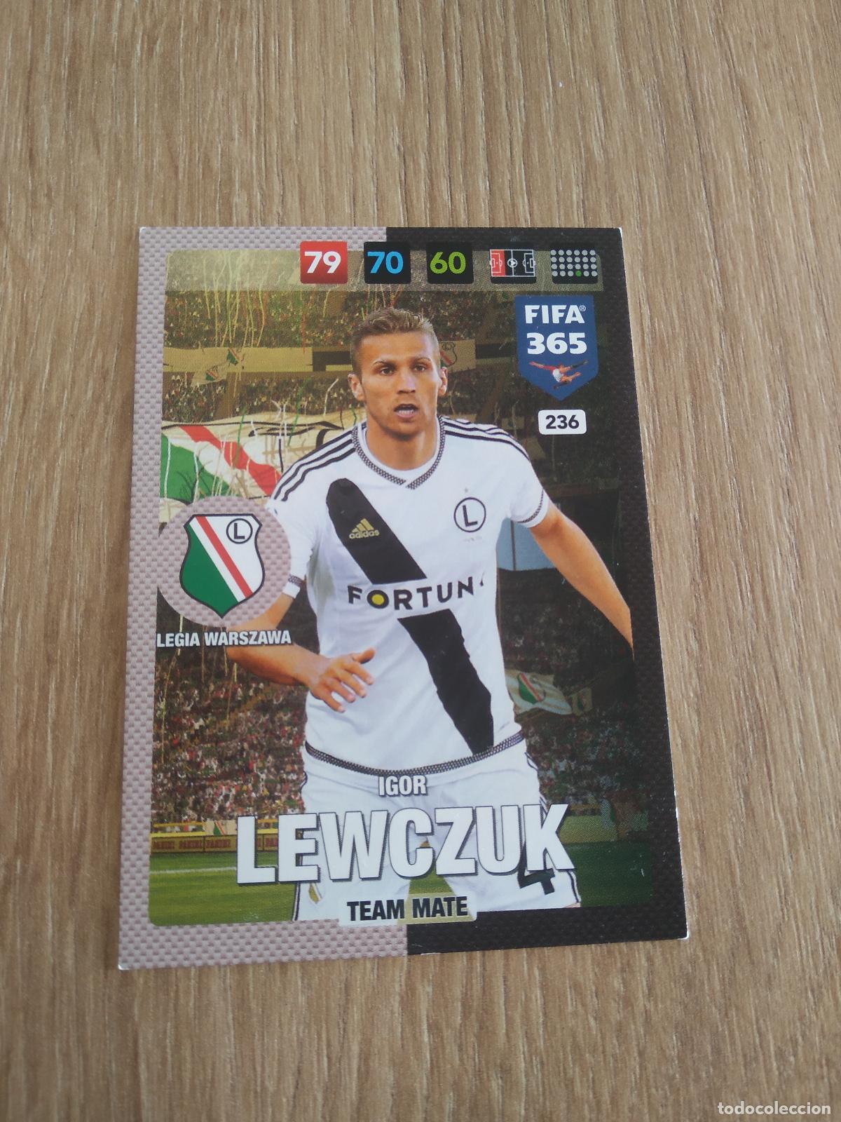 Cromos de F&uacute;tbol: 236 IGOR LEWCZUK LEGIA WARSZAWA CROMO FUTBOL PANINI ADRENALYN 16-17 FIFA 365 2016-2017