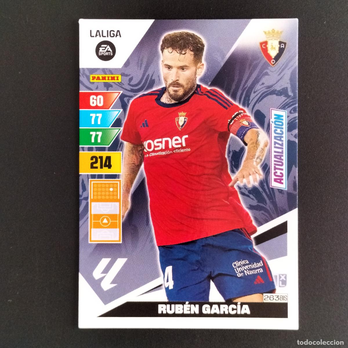 Cromos de F&uacute;tbol: 263 BIS RUBEN GARCIA ACTUALIZACION OSASUNA CROMOS ADRENALYN XL LALIGA CARD 2023 2024 23 24 PANINI