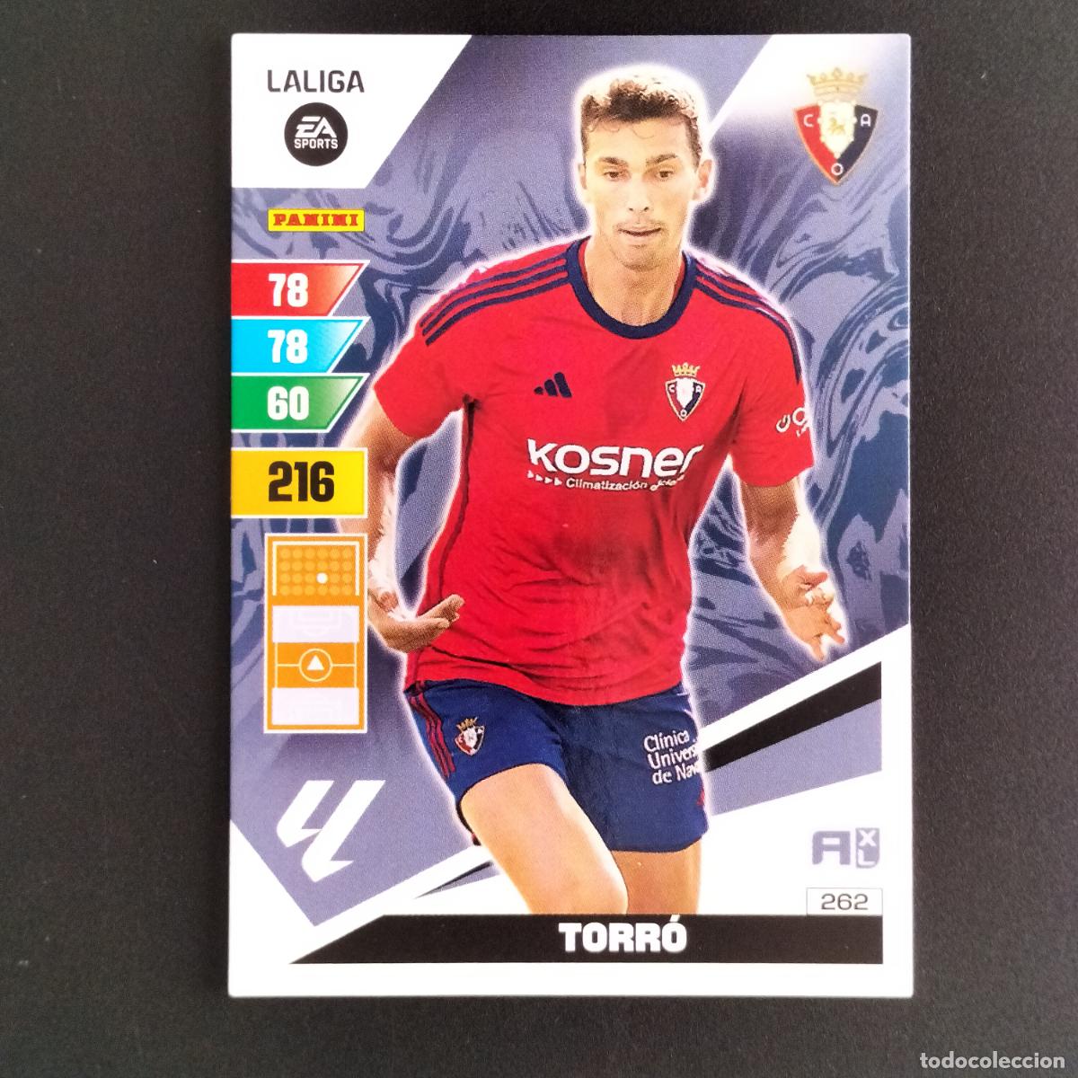 Cromos de F&uacute;tbol: 262 TORRO OSASUNA CROMOS ADRENALYN XL LALIGA CARD 2023 2024 23 24 PANINI