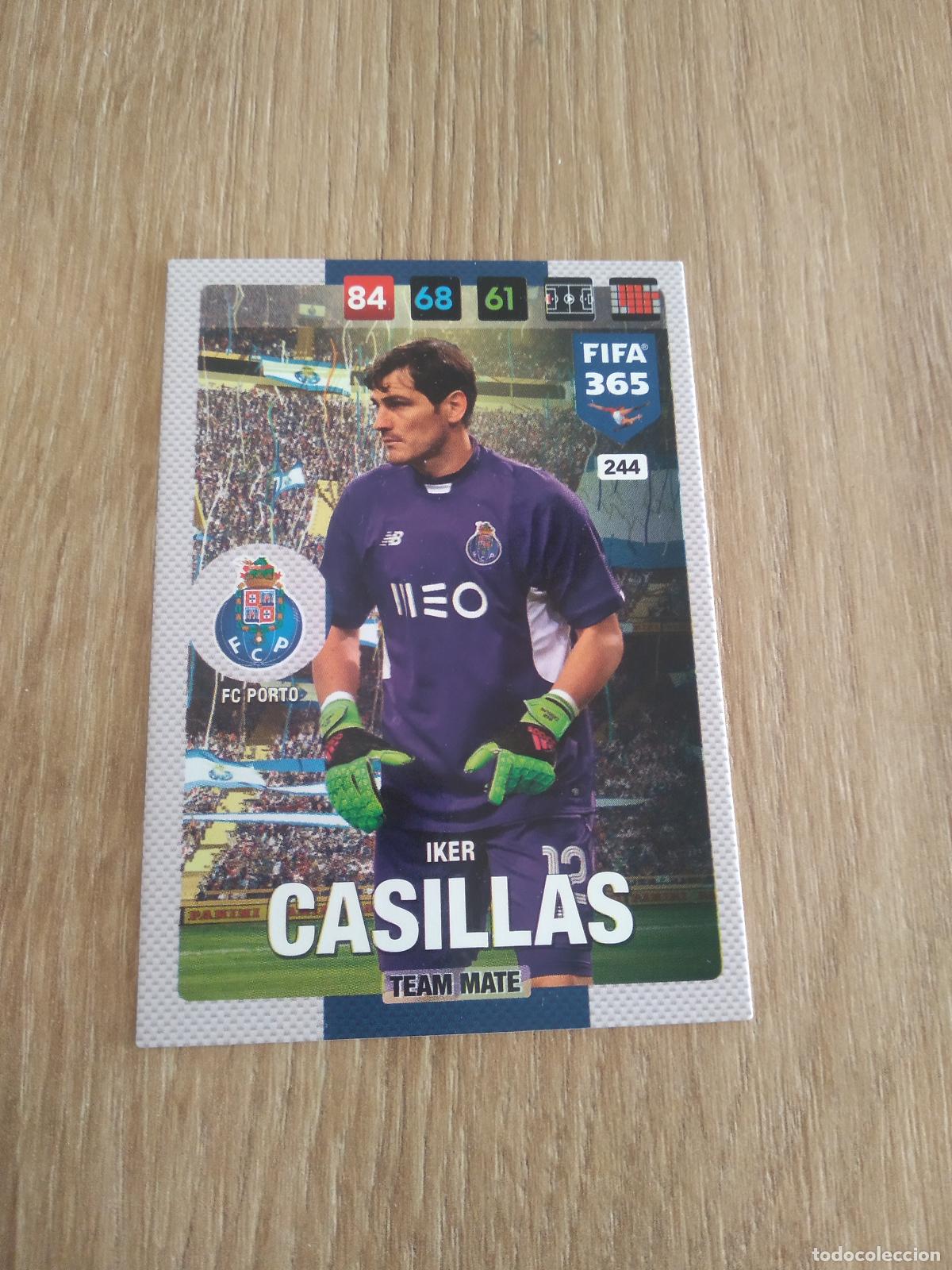 Cartes &agrave; collectionner de Football: 244 IKER CASILLAS PORTO CROMO FUTBOL PANINI ADRENALYN 16-17 FIFA 365 2016-2017