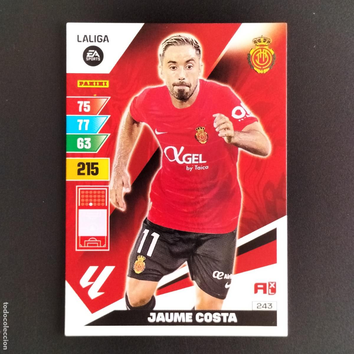 Cromos de Futebol: 243 JAUME COSTA MALLORCA CROMOS ADRENALYN XL LALIGA CARD 2023 2024 23 24 PANINI