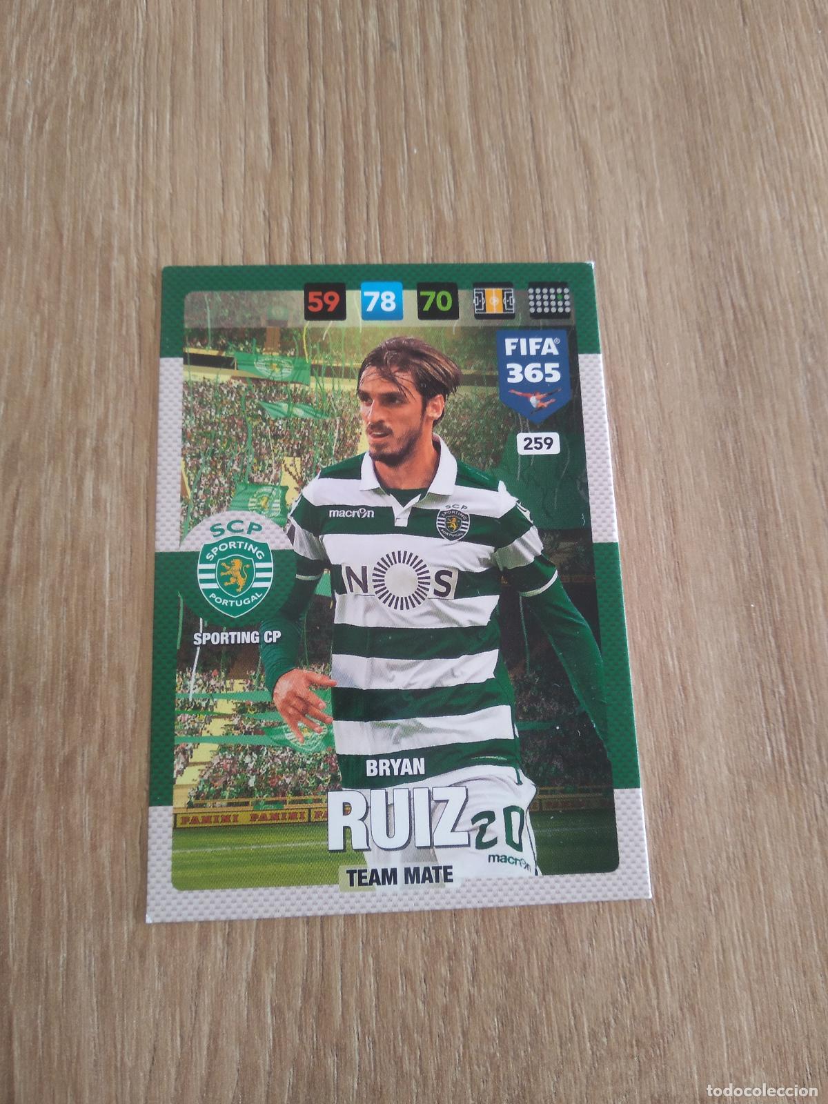 Football Stickers: 259 BRYAN RUIZ SPORTING PORTUGAL CROMO FUTBOL PANINI ADRENALYN 16-17 FIFA 365 2016-2017