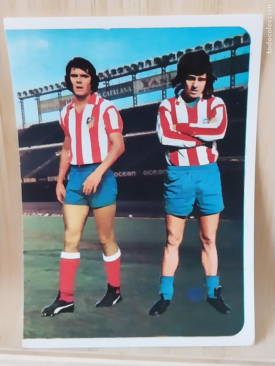 Fu&szlig;ball-Sticker: LEAL - BECERRA AT MADRID RUIROMER A&Ntilde;O 1975 75 76 CROMO 16 ***- SIN PEGAR NUNCA ROMERO