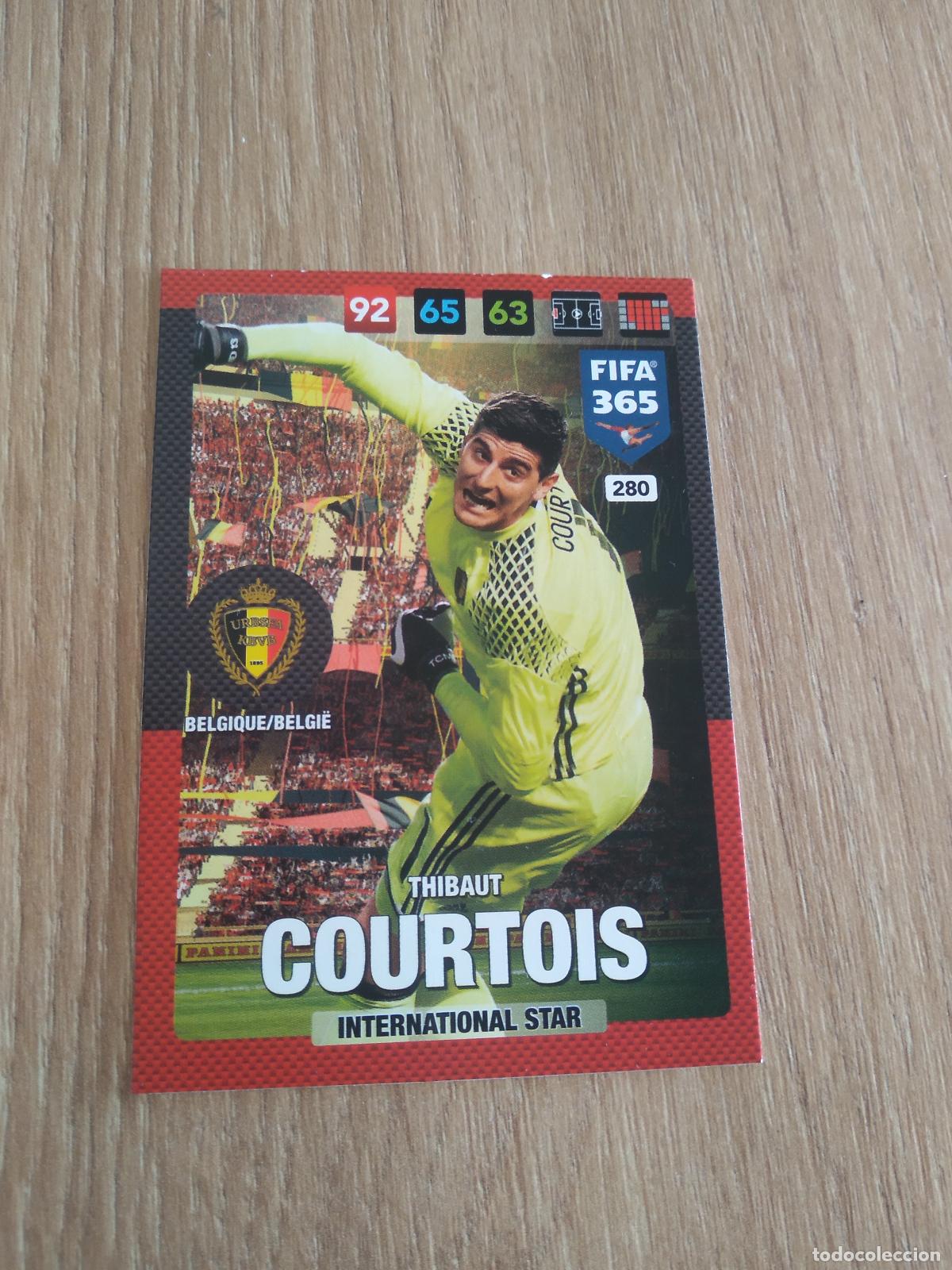 Cromos de F&uacute;tbol: 280 COURTOIS BELGICA CROMO FUTBOL PANINI ADRENALYN 16-17 FIFA 365 2016-2017