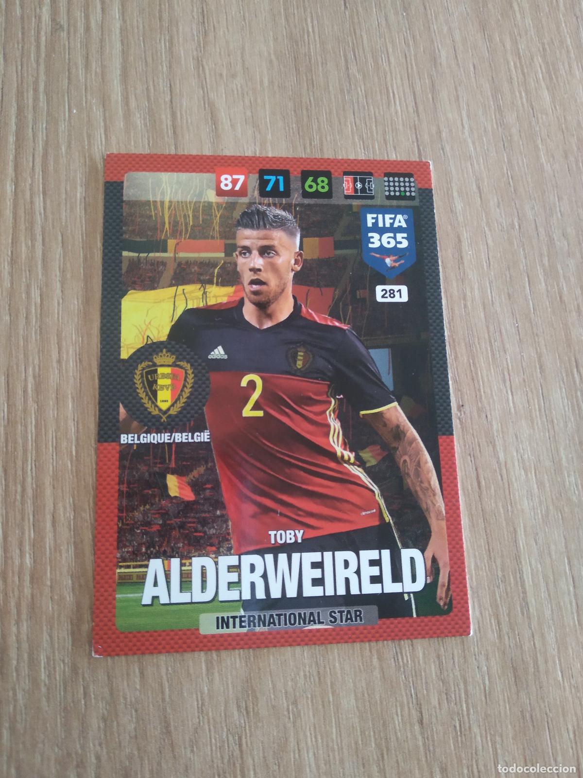 Cromos de F&uacute;tbol: 281 ALDERWEIRELD BELGICA CROMO FUTBOL PANINI ADRENALYN 16-17 FIFA 365 2016-2017