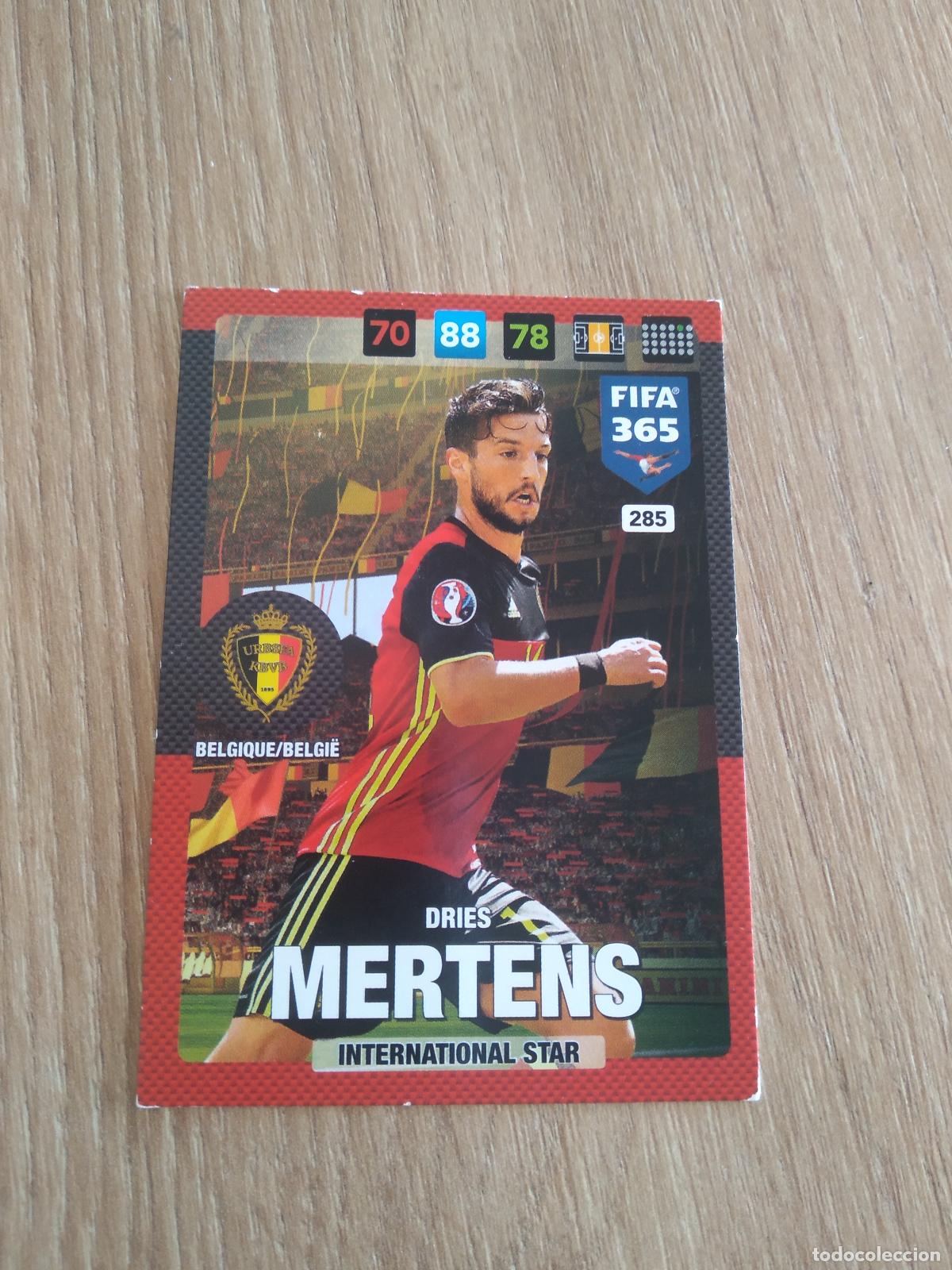 Cromos de F&uacute;tbol: 285 DRIES MERTENS BELGICA CROMO FUTBOL PANINI ADRENALYN 16-17 FIFA 365 2016-2017