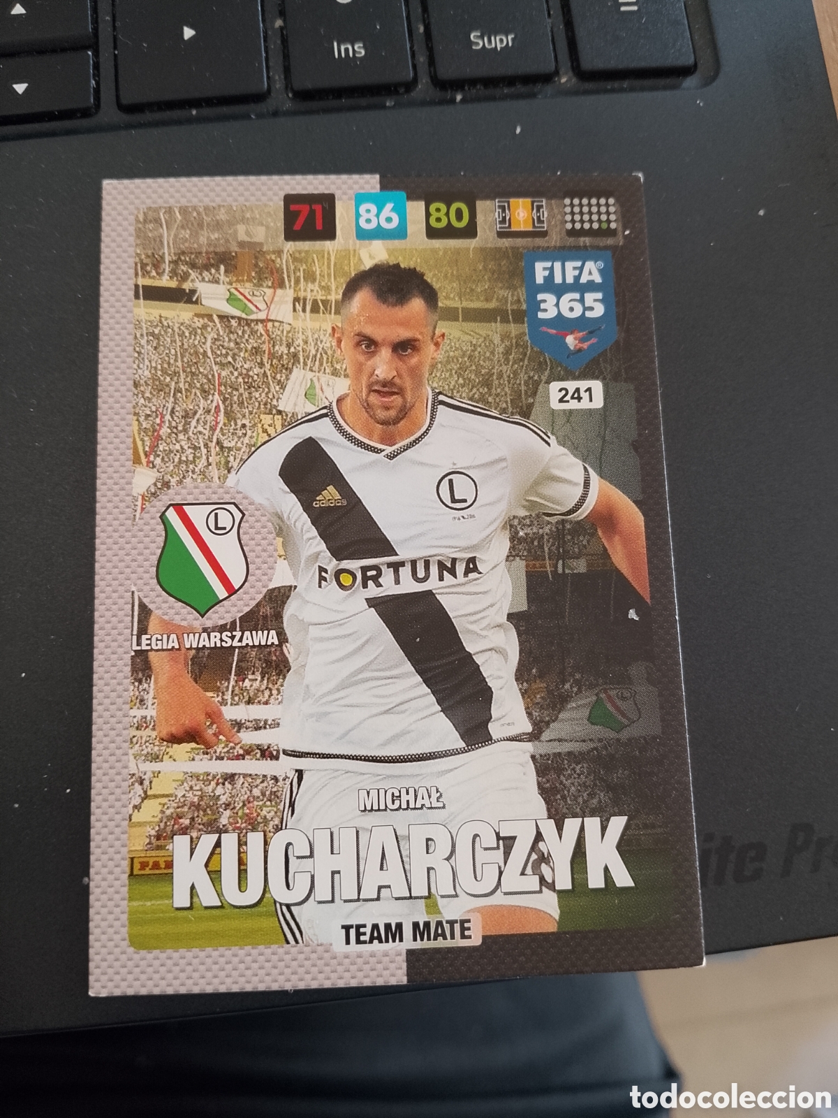 Cromos de F&uacute;tbol: 241 KUCHARCZYK LEGIA WARSZAWA CROMO FUTBOL PANINI ADRENALYN 16-17 FIFA 365 2016-2017