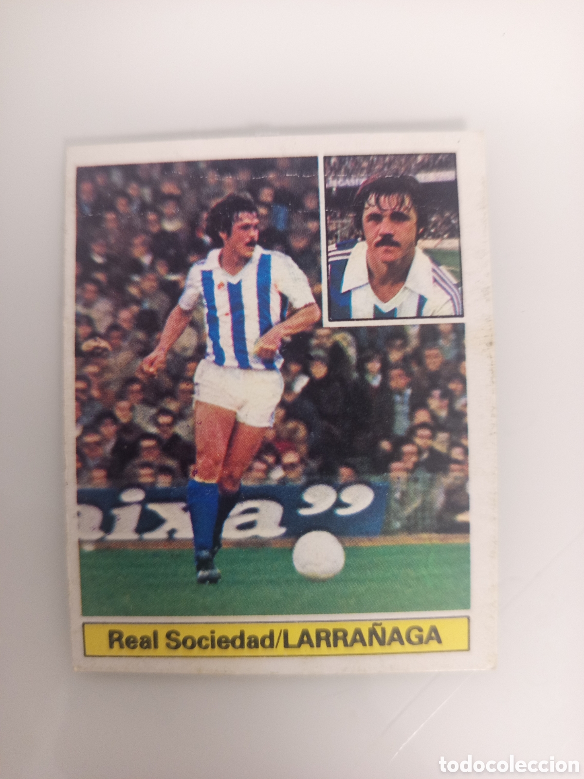 Cromos de F&uacute;tbol: ❇️ CROMO ⚽ LARRA&Ntilde;AGA REAL SOCIEDAD 81 82 1981 1982 EDICIONES ESTE DESPEGADO DE &Aacute;LBUM ❇️
