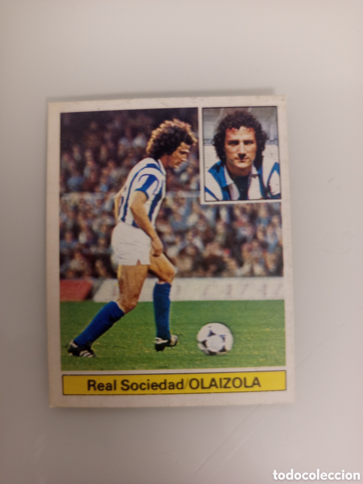 Cromos de F&uacute;tbol: ❇️ CROMO ⚽ OLAIZOLA REAL SOCIEDAD 81 82 1981 1982 EDICIONES ESTE DESPEGADO DE &Aacute;LBUM ❇️