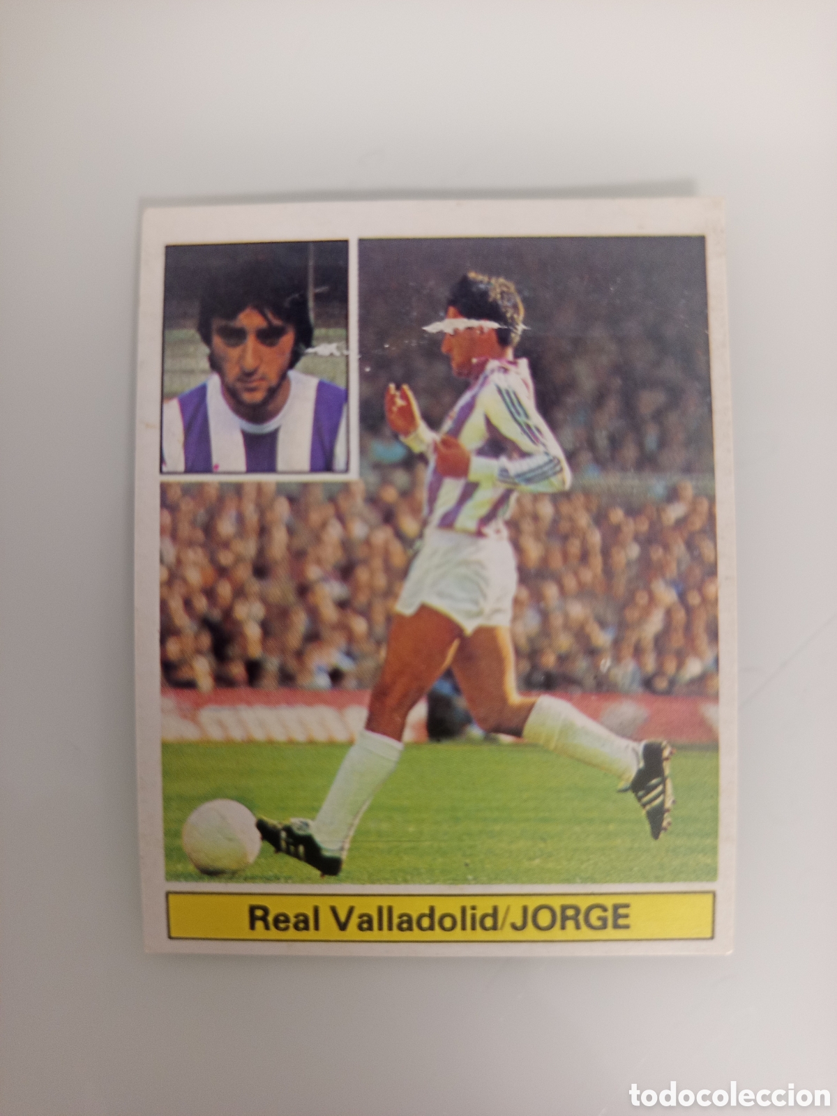 Cromos de F&uacute;tbol: ❇️ CROMO ⚽ JORGE VALLADOLID 81 82 1981 1982 EDICIONES ESTE DESPEGADO DE &Aacute;LBUM ❇️