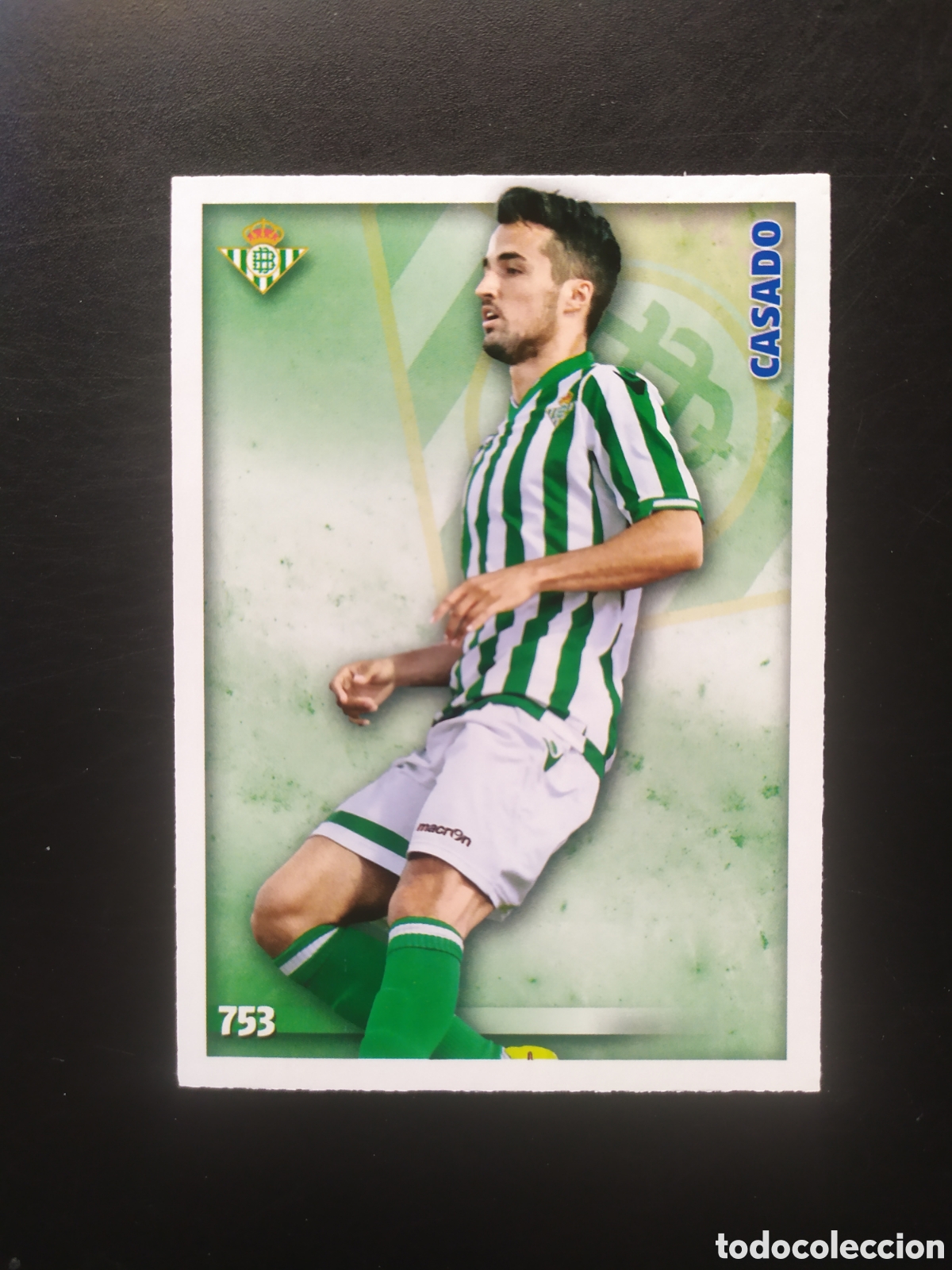 Cromos de F&uacute;tbol: Mundicromo fichas Liga 2014 2015 14 15 Casado n&deg; 753 Real Betis