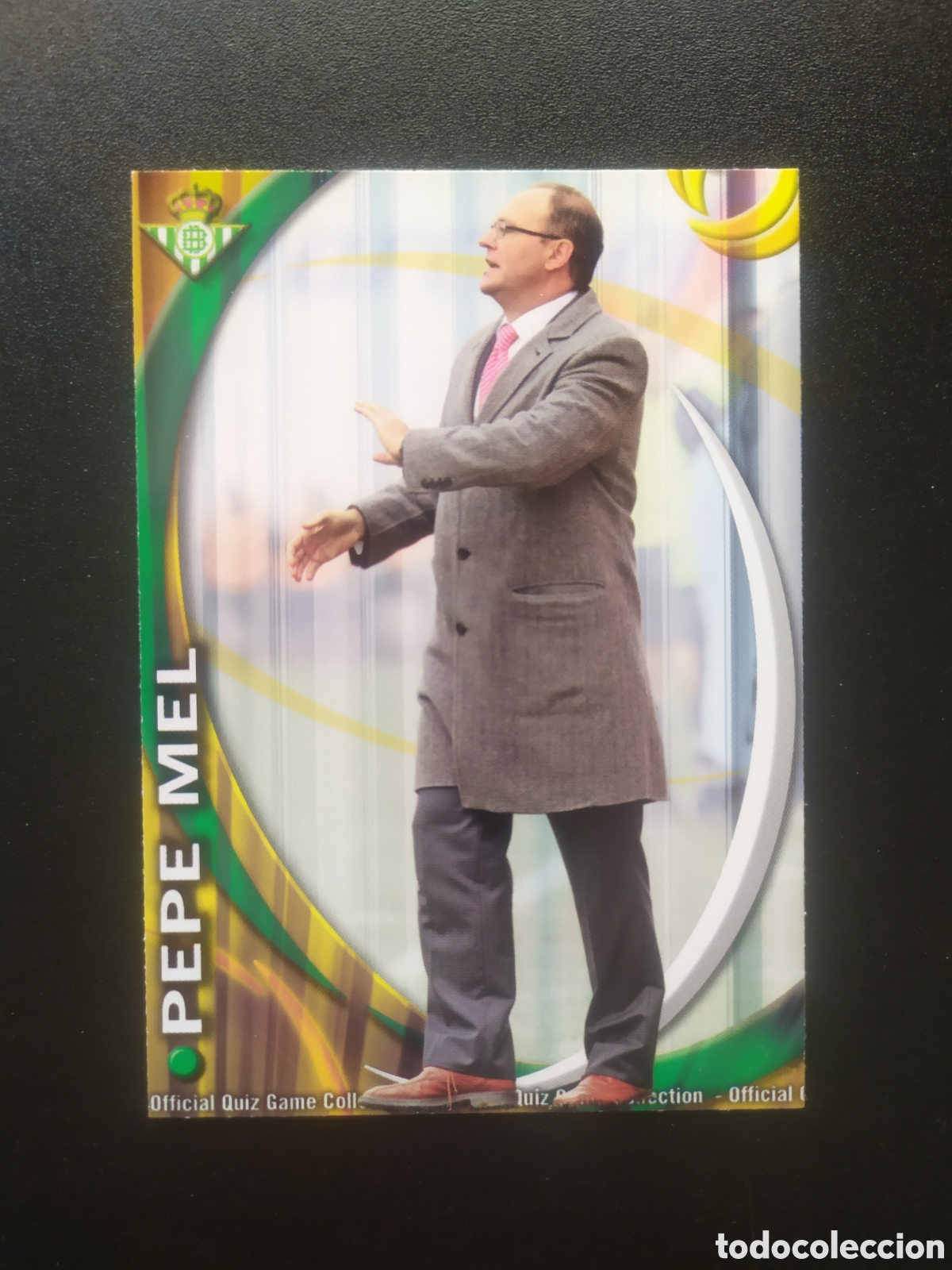 Cromos de F&uacute;tbol: Mundicromo fichas Liga 2010 2011 10 11 Pepe Mel n&deg; 777 Real Betis