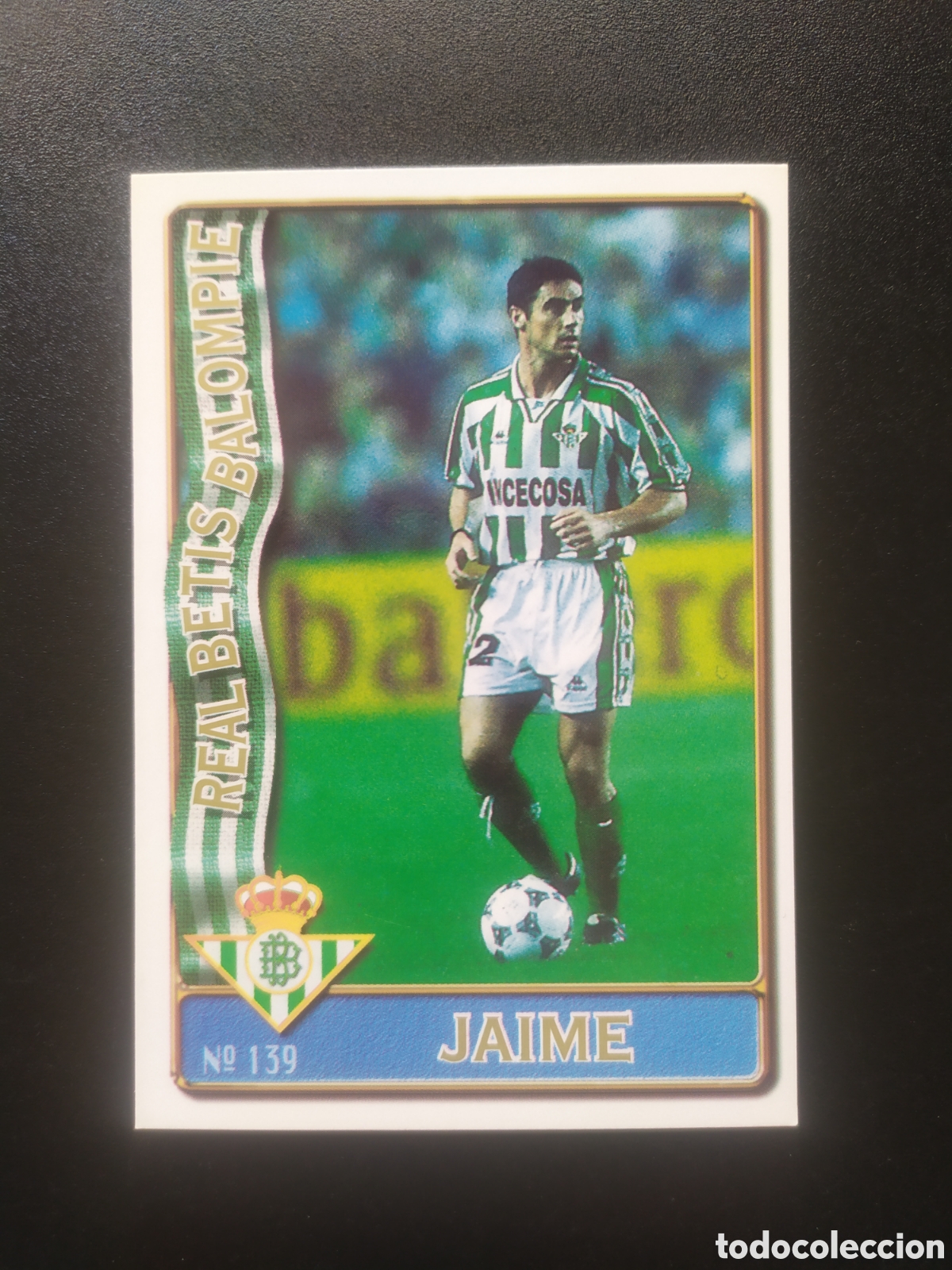 Cromos de F&uacute;tbol: Mundicromo fichas Liga 1996 1997 96 97 Jaime n&deg; 139 Real Betis