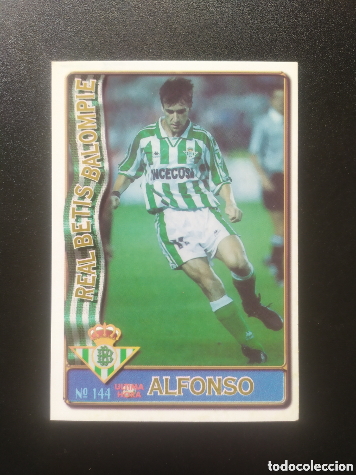 Cromos de F&uacute;tbol: Mundicromo fichas Liga 1996 1997 96 97 Alfonso &uacute;ltima hora n&deg; 144 Real Betis