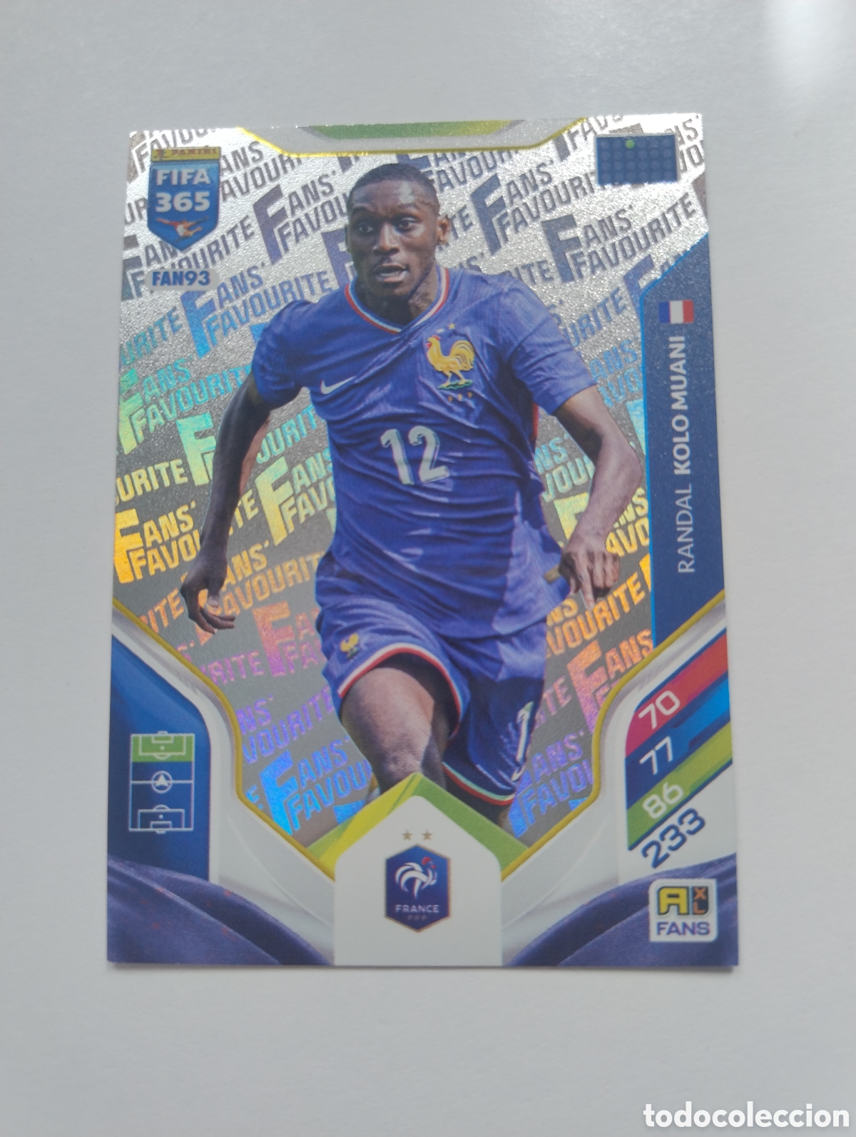 Cromos de F&uacute;tbol: FAN 93 - Kolo Muani - Francia - Adrenalyn XL FIFA 365 2026