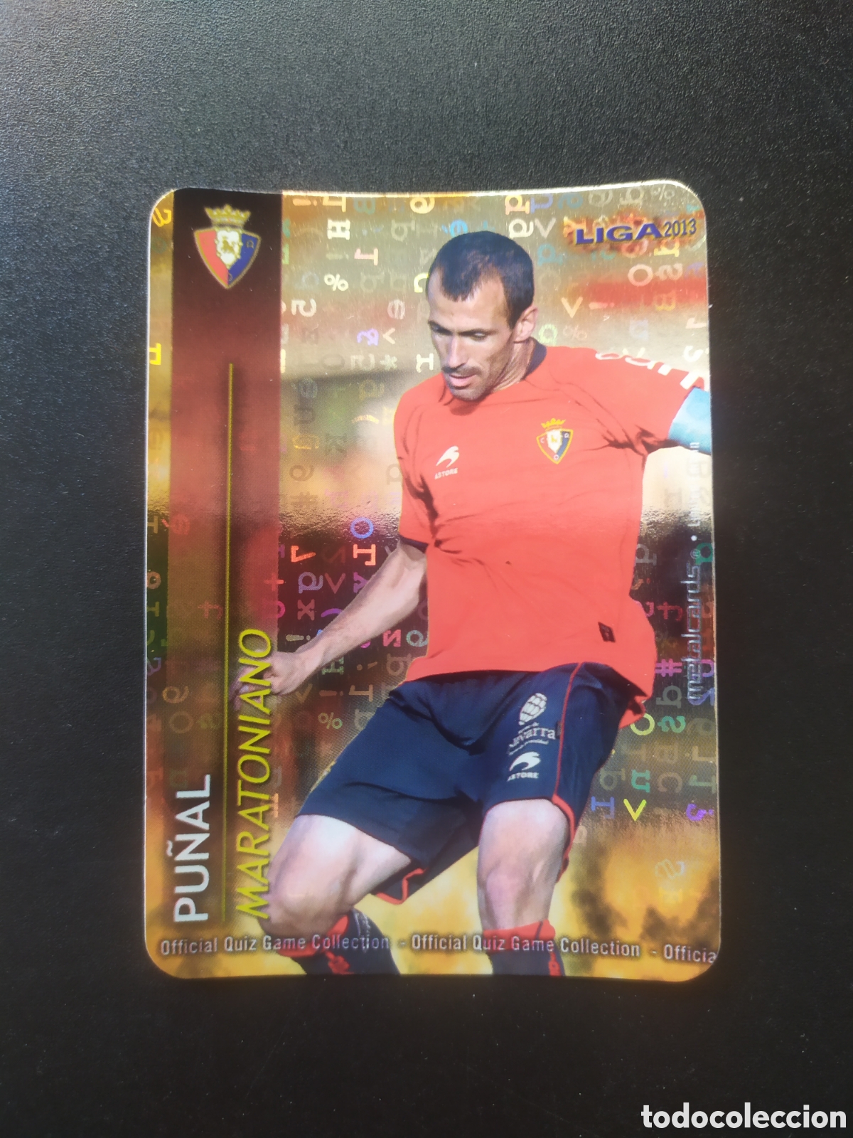Cromos de F&uacute;tbol: Mundicromo fichas Liga 2012 2013 12 13 Pu&ntilde;al maratoniano brillo letras edici&oacute;n limitada Osasuna